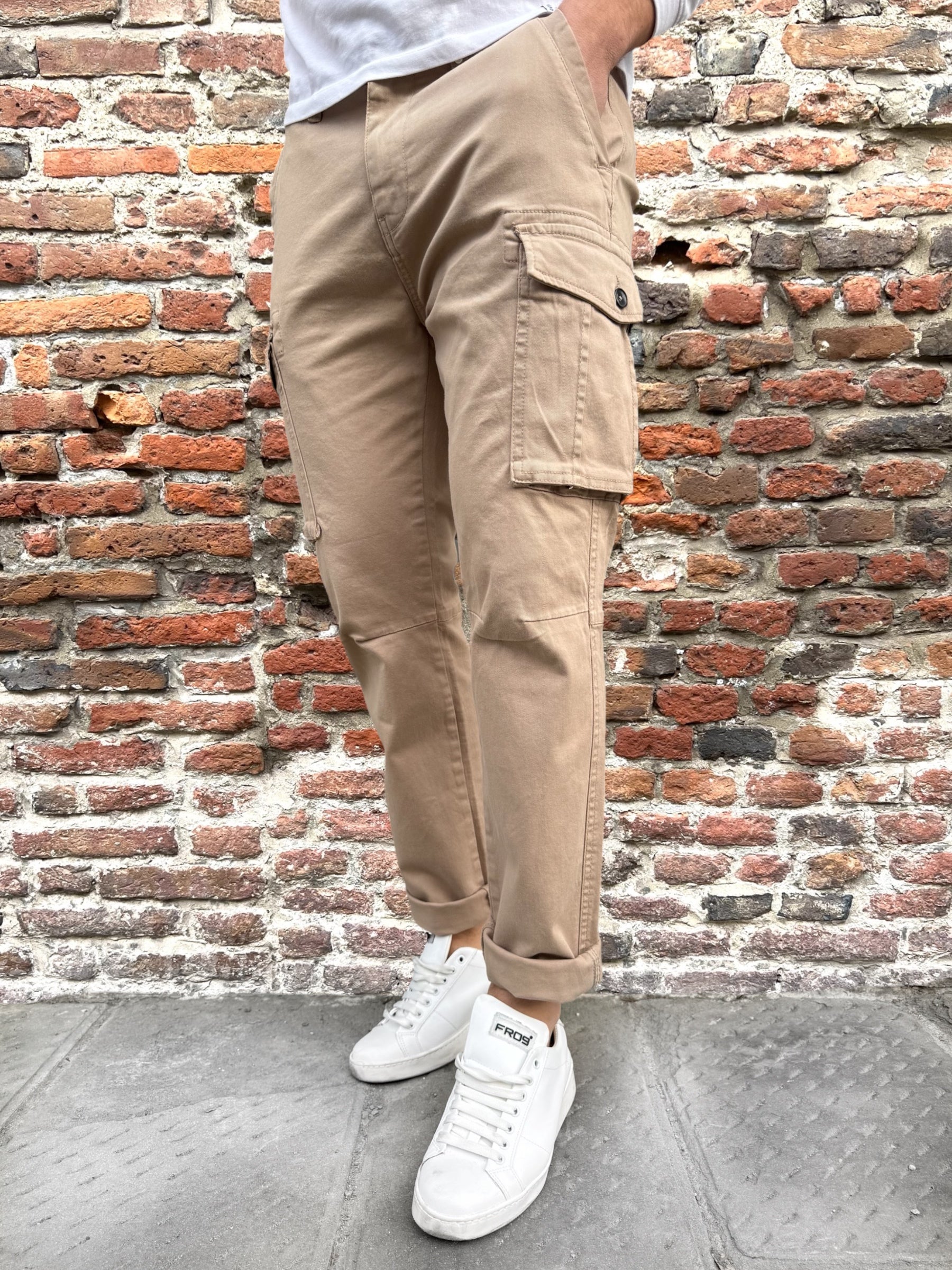 Pantalone Block Eleven Cargo Beige (9960838234452)