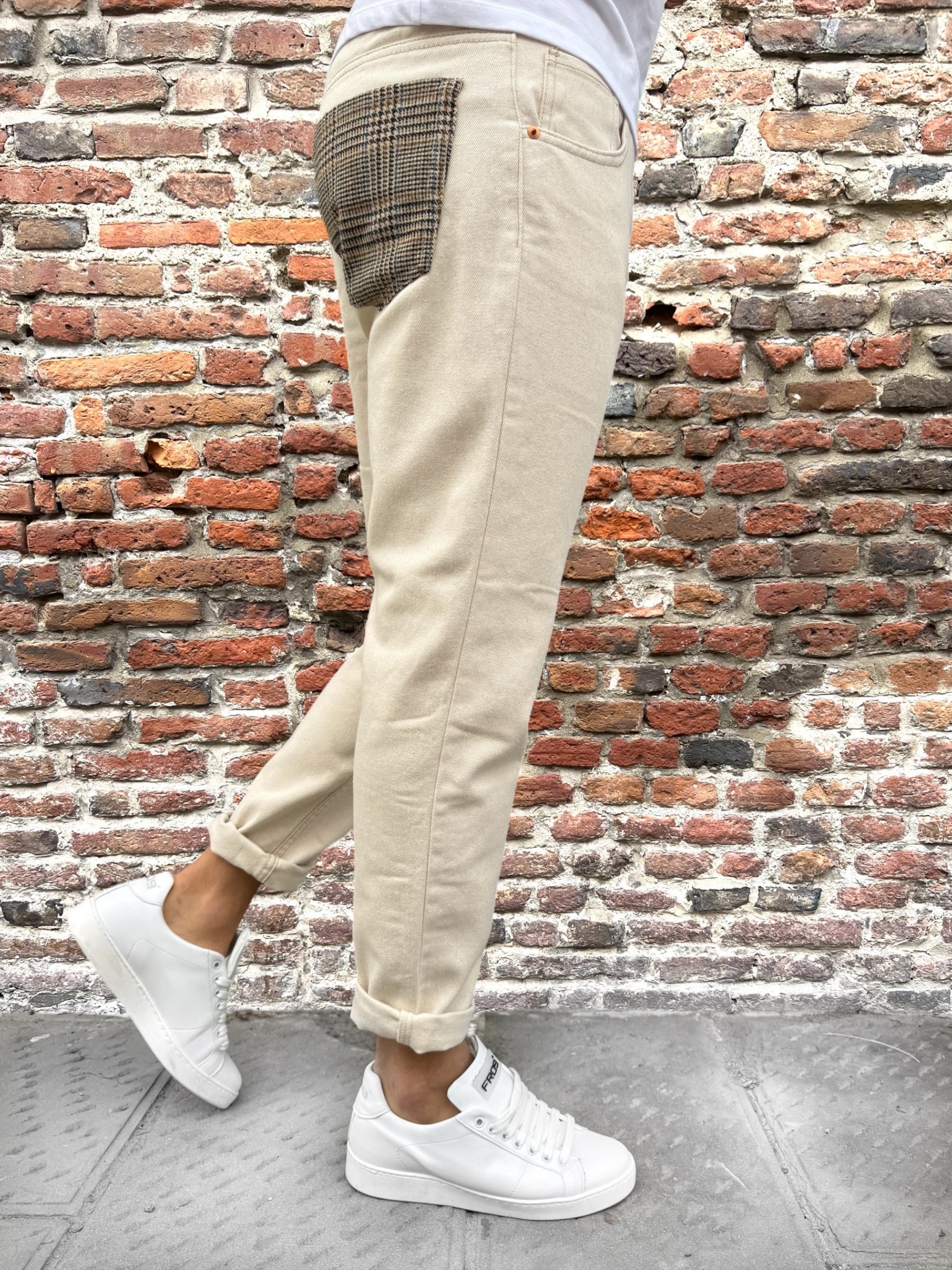 Pantalone Over-D Naturale P56 (9858124579156)