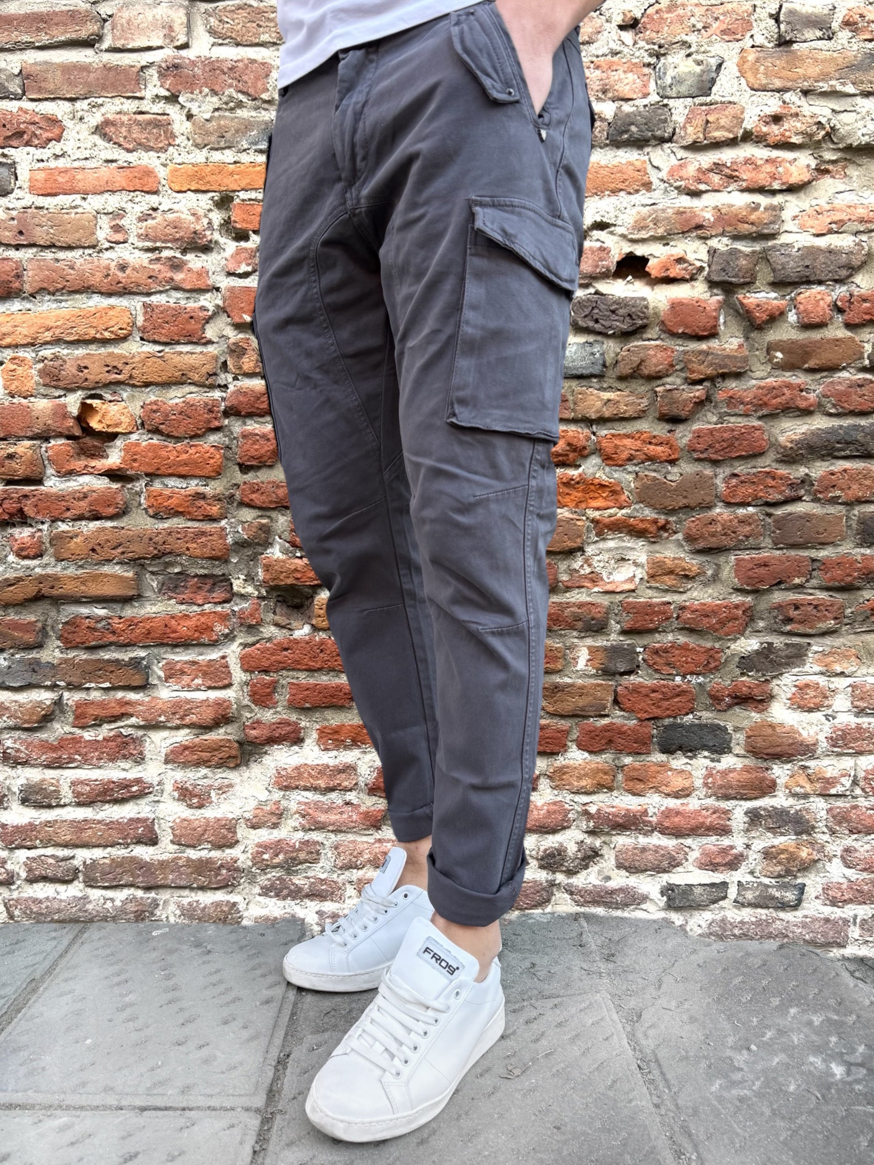 Pantalone Gianni Lupo Cargo Grigio 2363 (9970894733652)