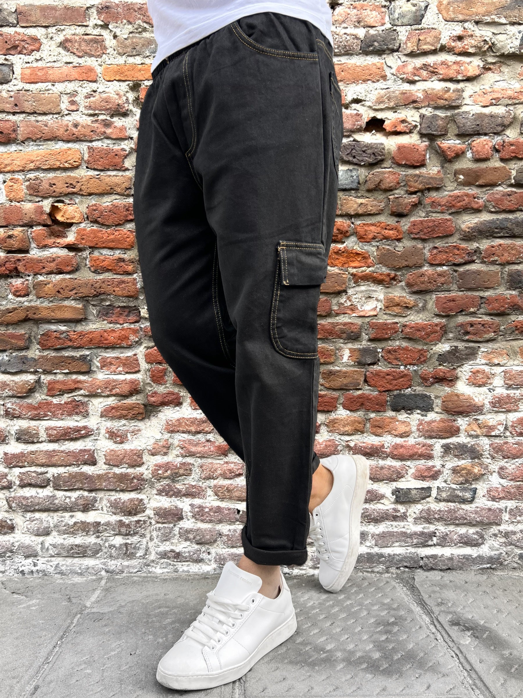 Pantalaccio Over-d Cargo Nero P31 (9773025100116)