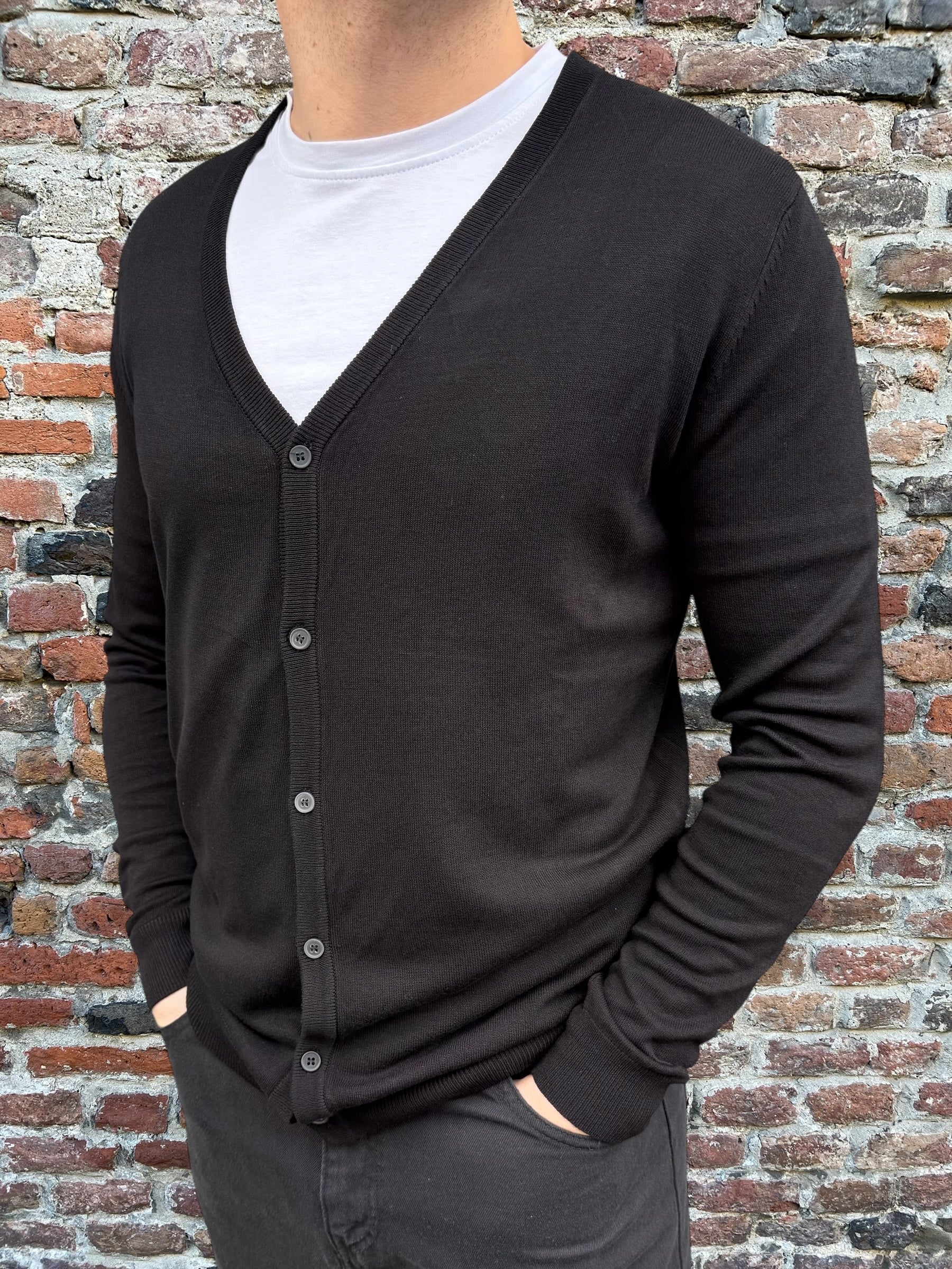 Cardigan Gianni Lupo Nero 513 (11857750163796)