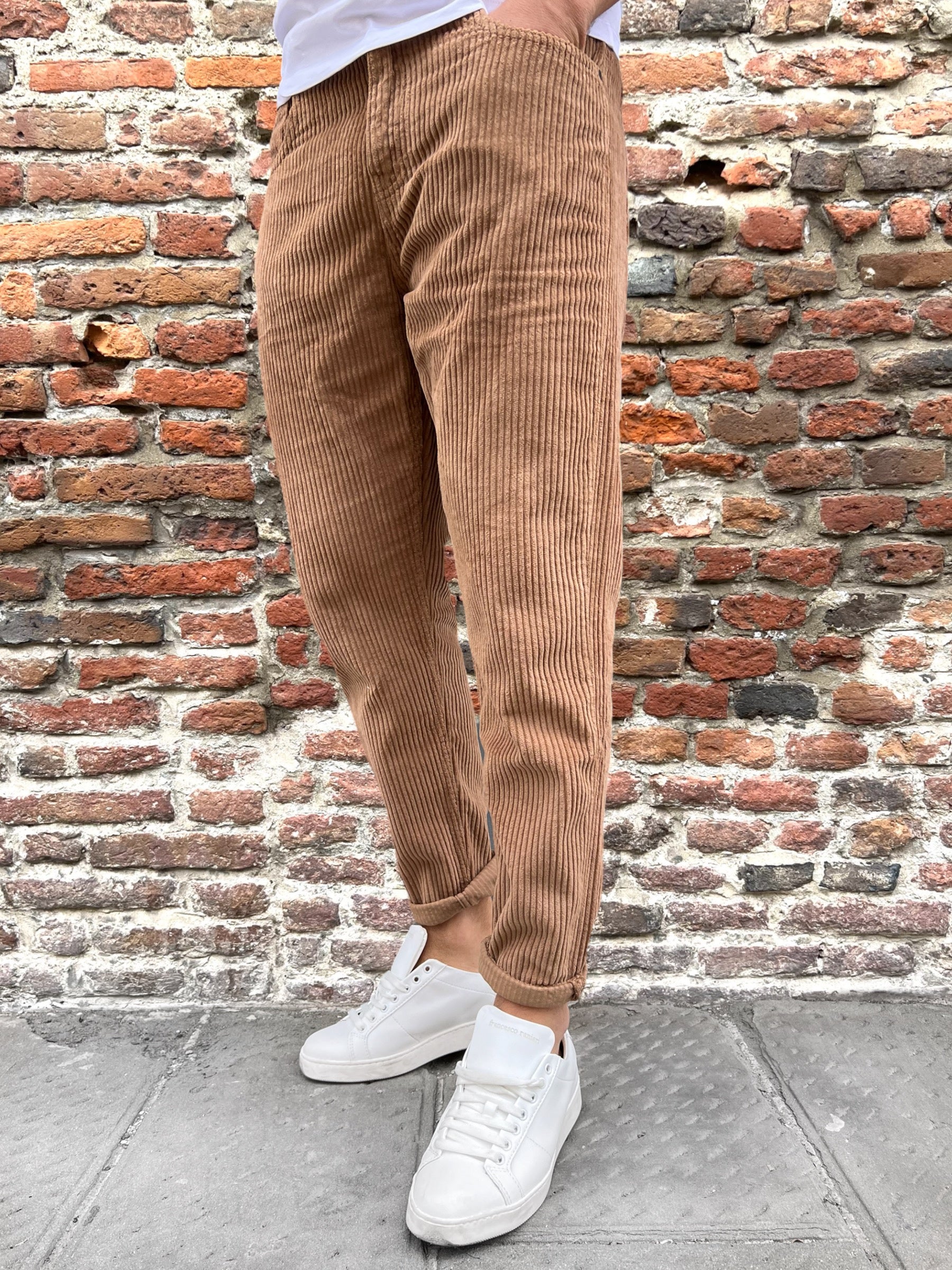 Pantalone Pont Velluto Tabacco (9767518896468)