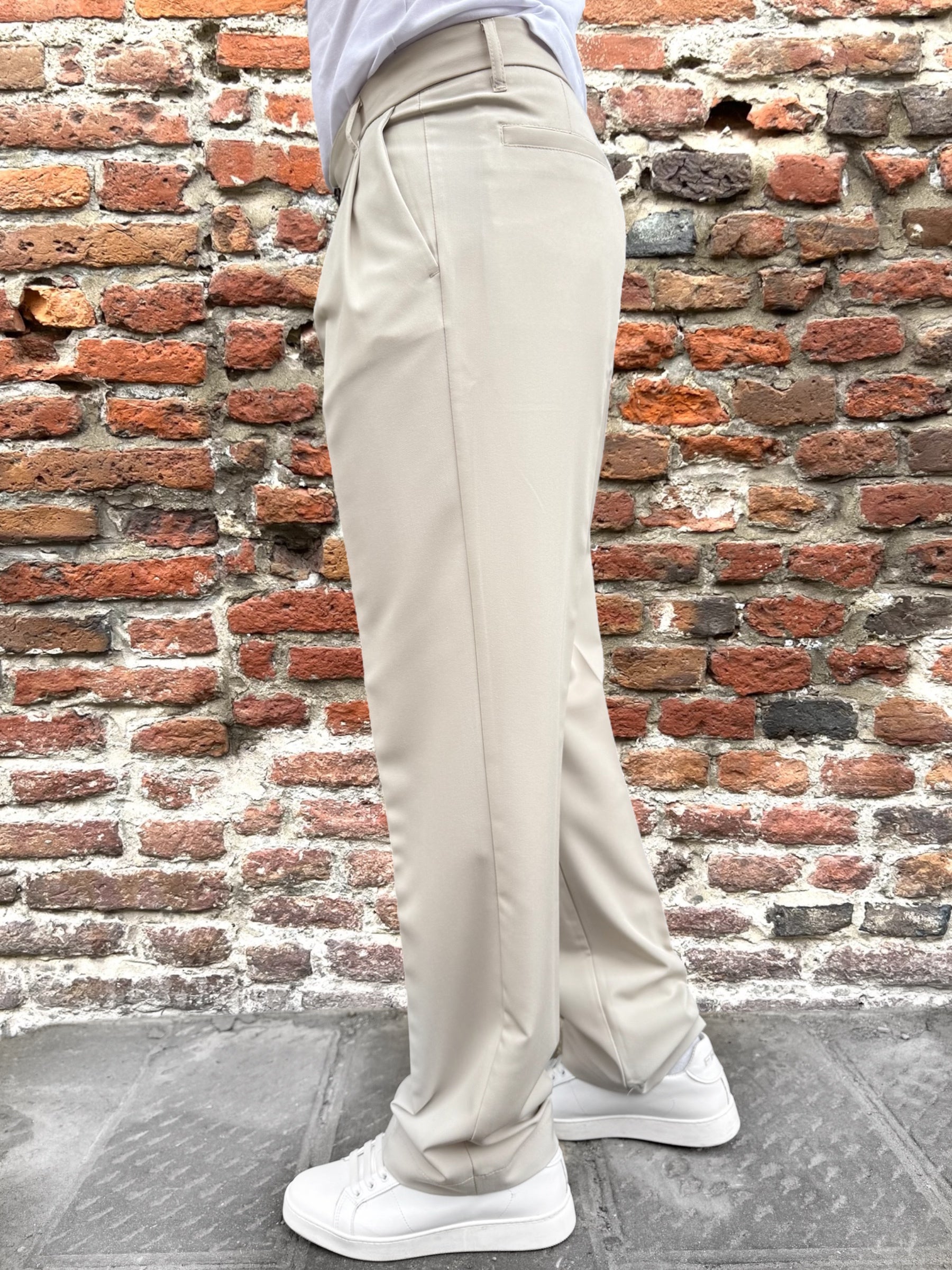 Pantalone Imperial Palazzo Beige Drake (11857636688212)