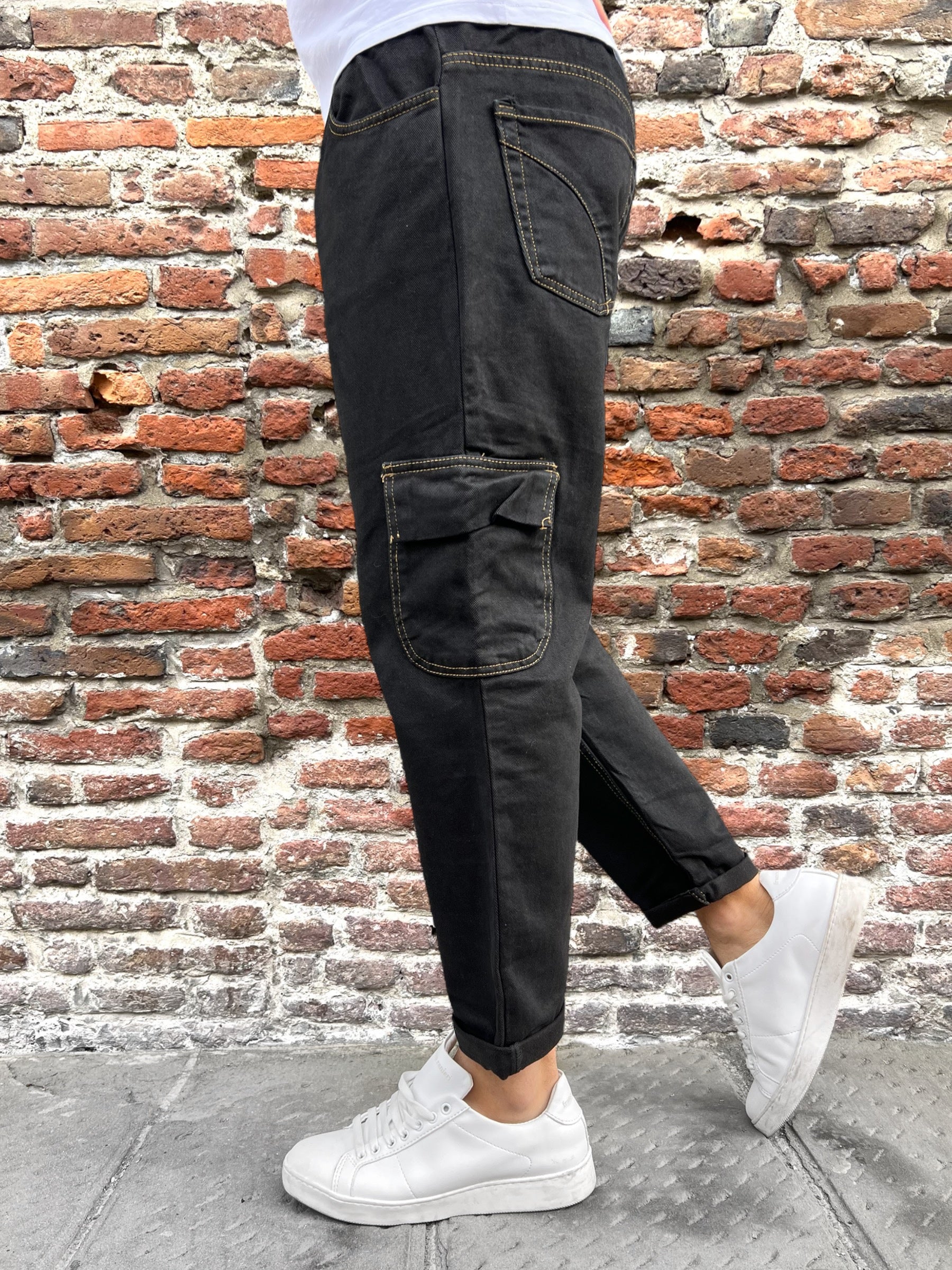 Pantalaccio Over-d Cargo Nero P31 (9773025100116)