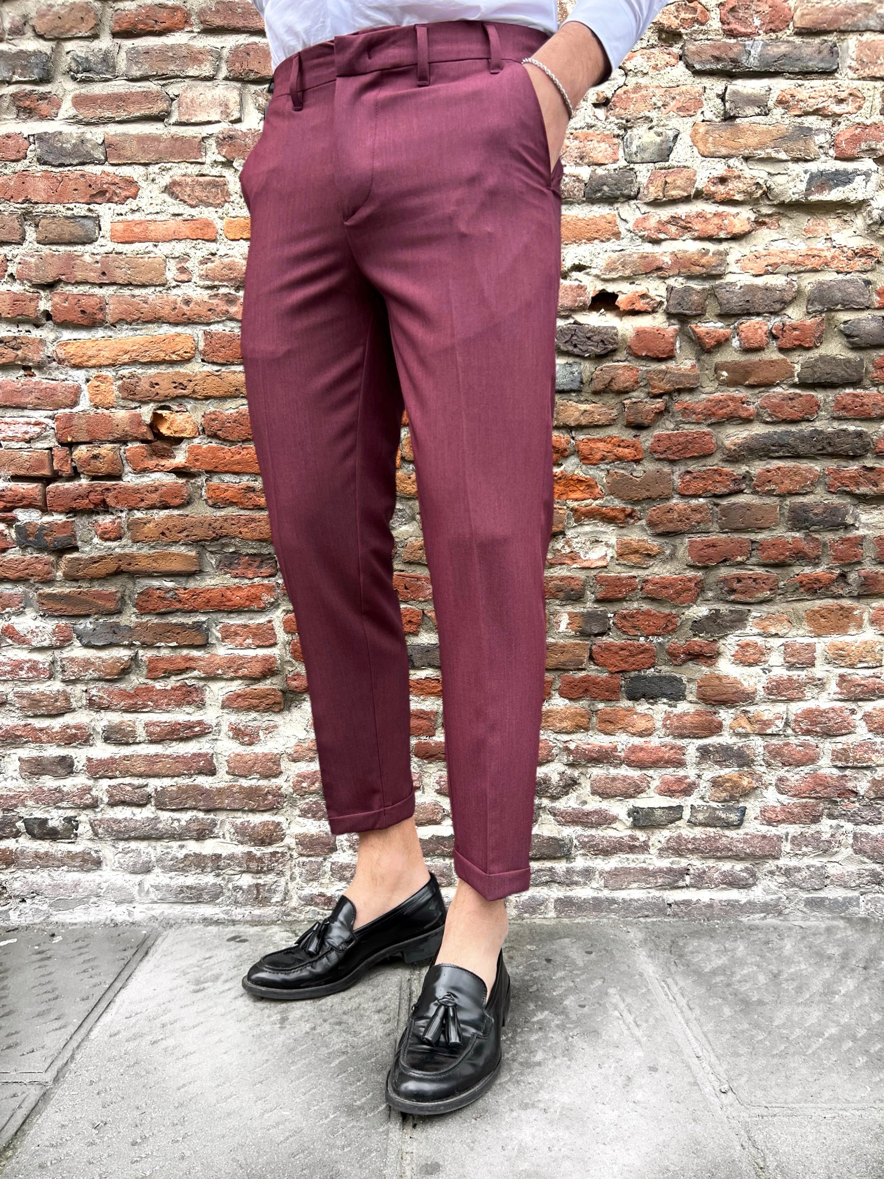 Pantalone Why Not Brand Bordeaux Marlon (8896285409620)