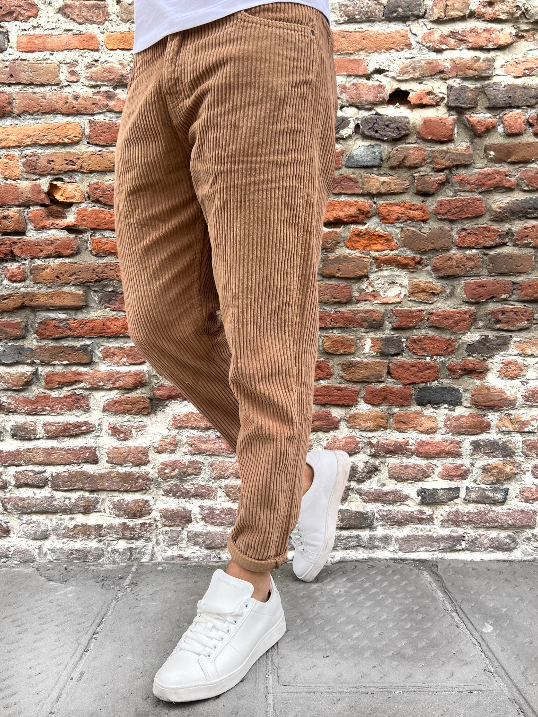 Pantalone Pont Velluto Tabacco (9767518896468)