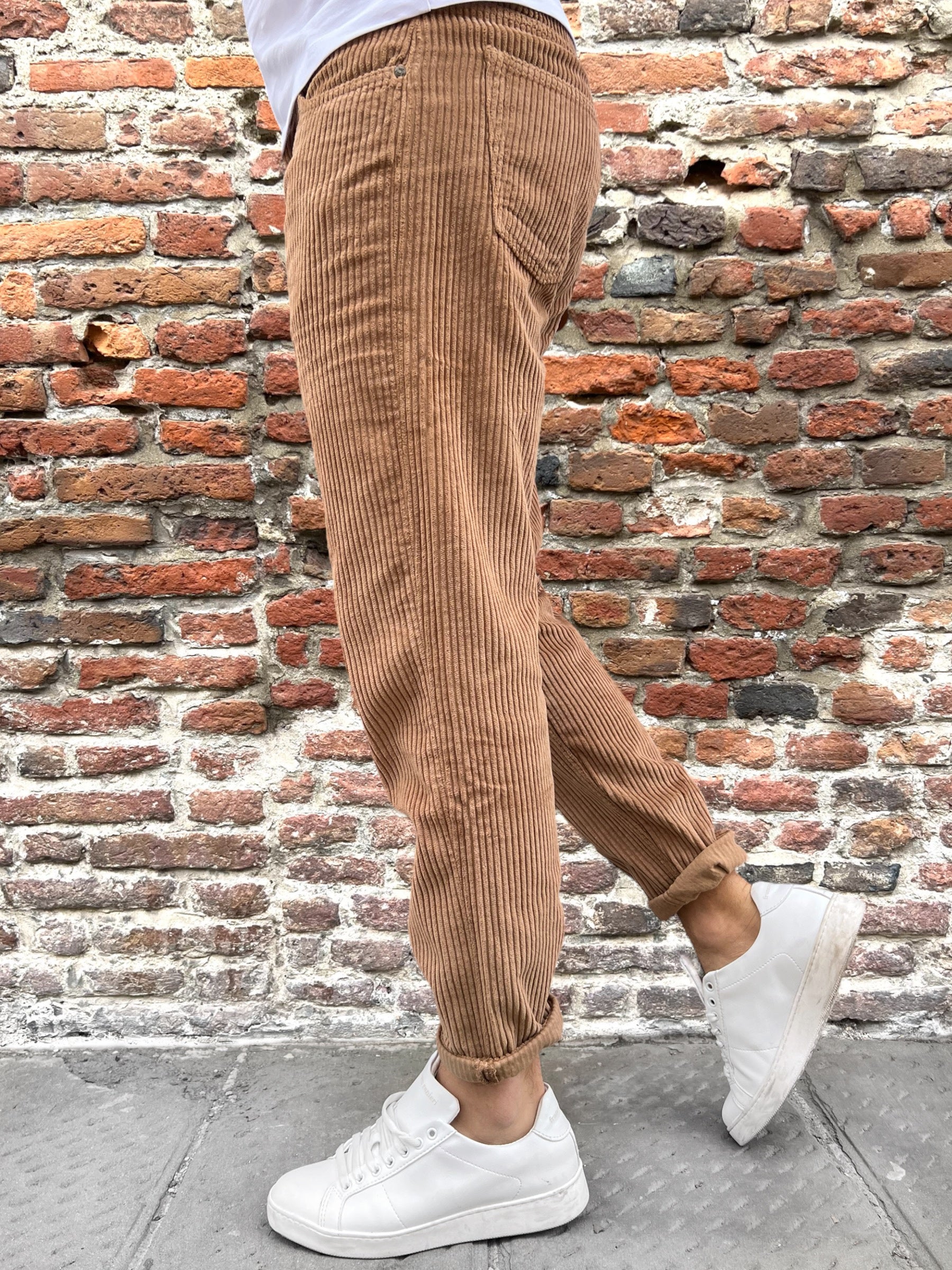 Pantalone Pont Velluto Tabacco (9767518896468)