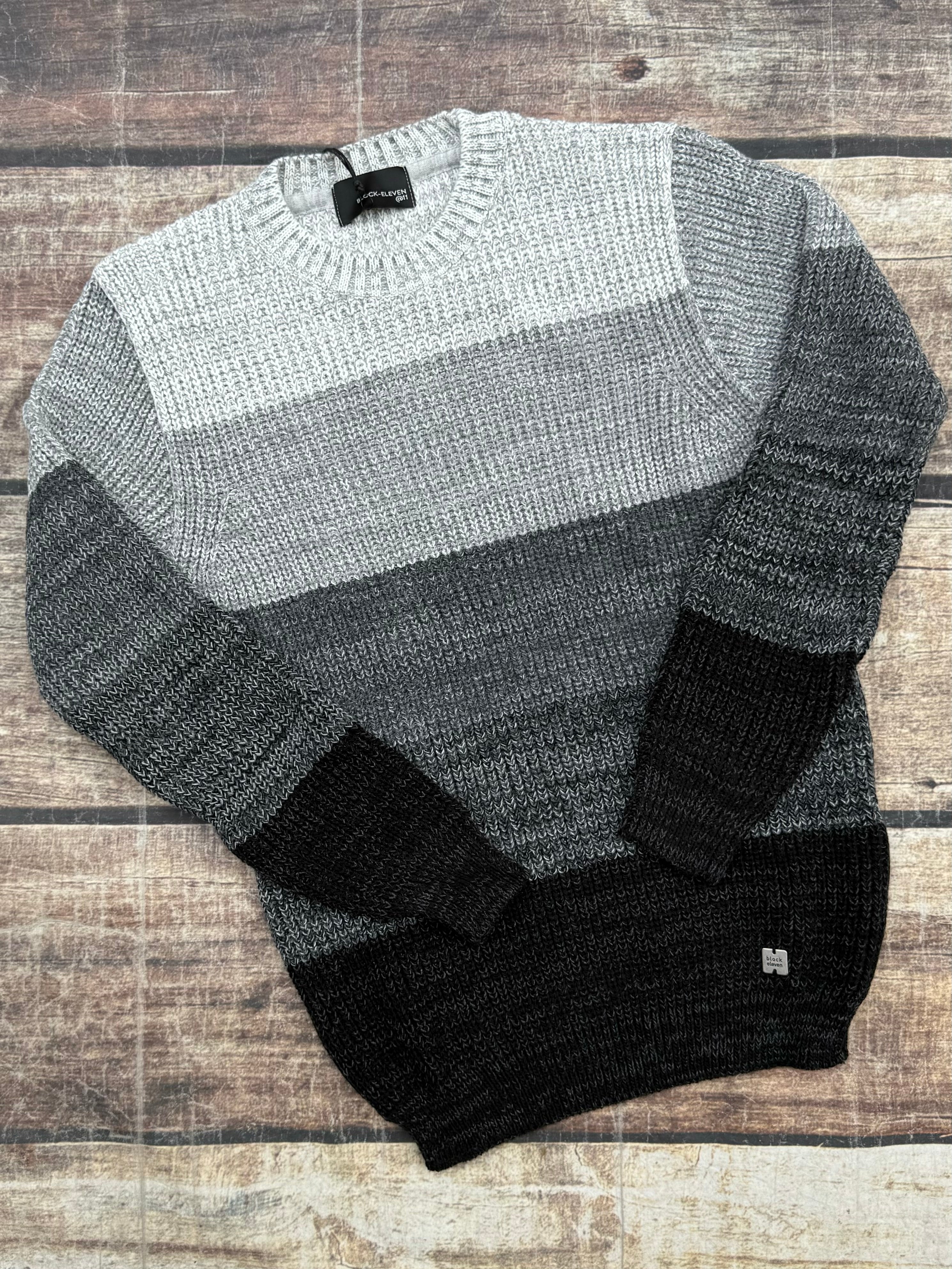 Maglione Block Eleven Sfumato Nero (9935871213908)