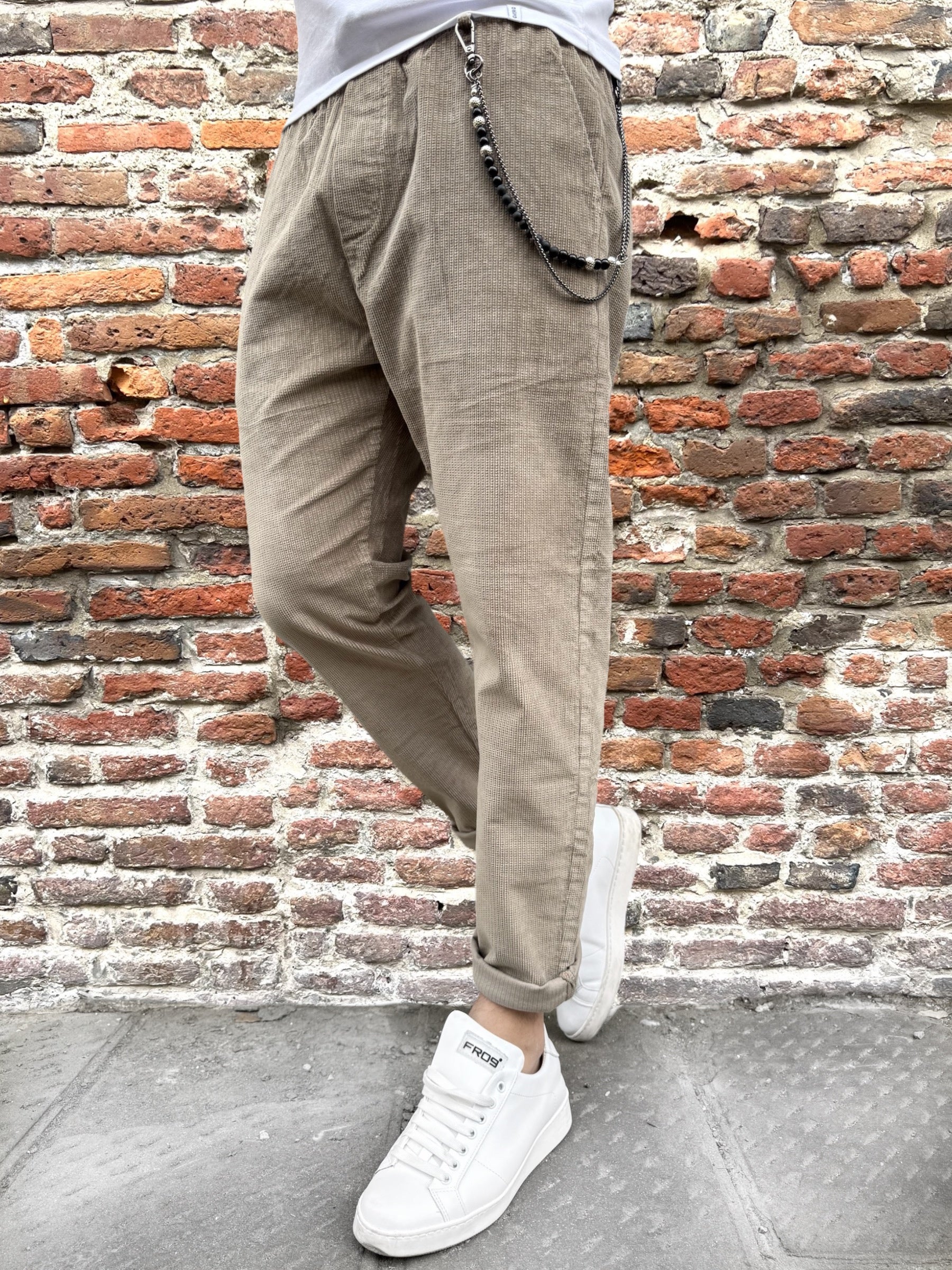 Pantalaccio Gianni Lupo Velluto Fango 102 (9927708574036)