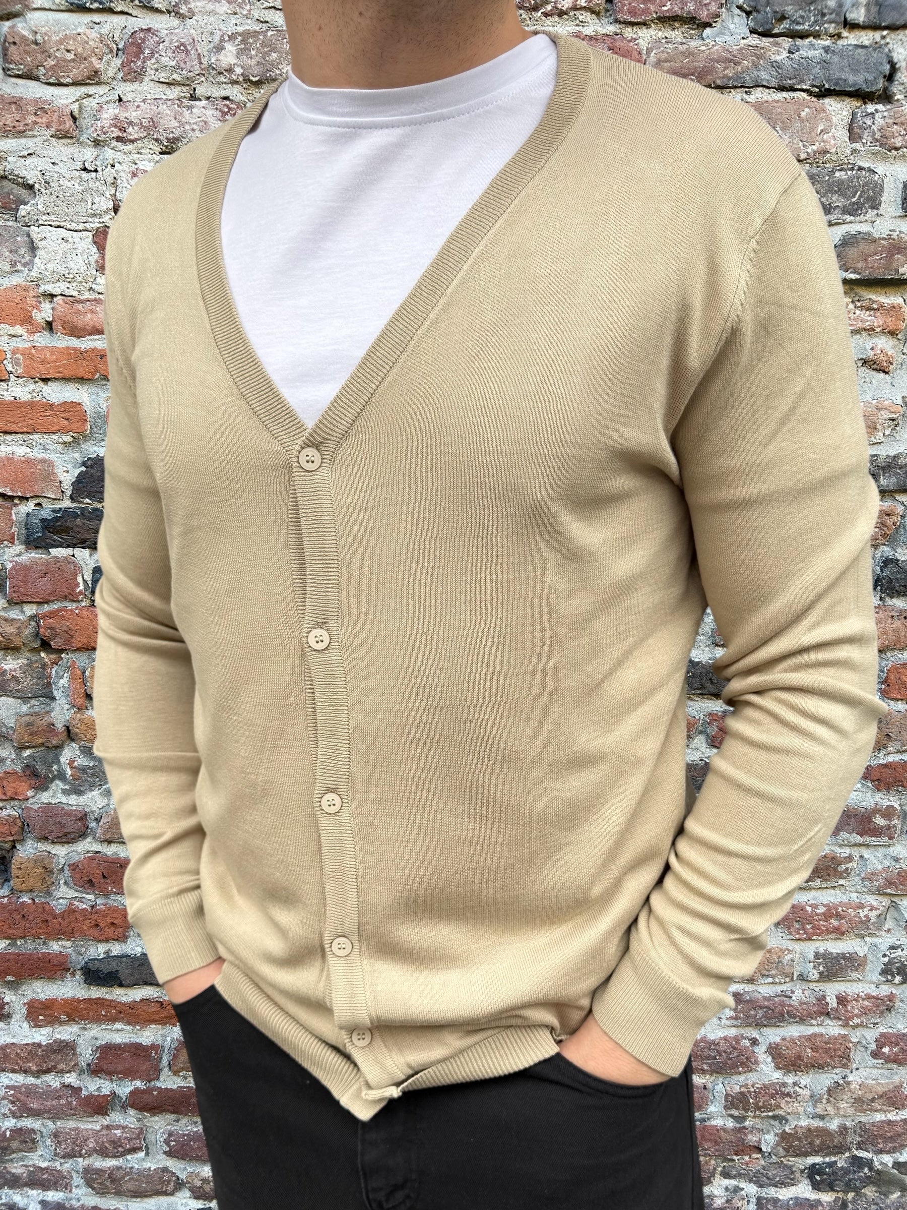 Cardigan Gianni Lupo Beige 513 (11857748001108)