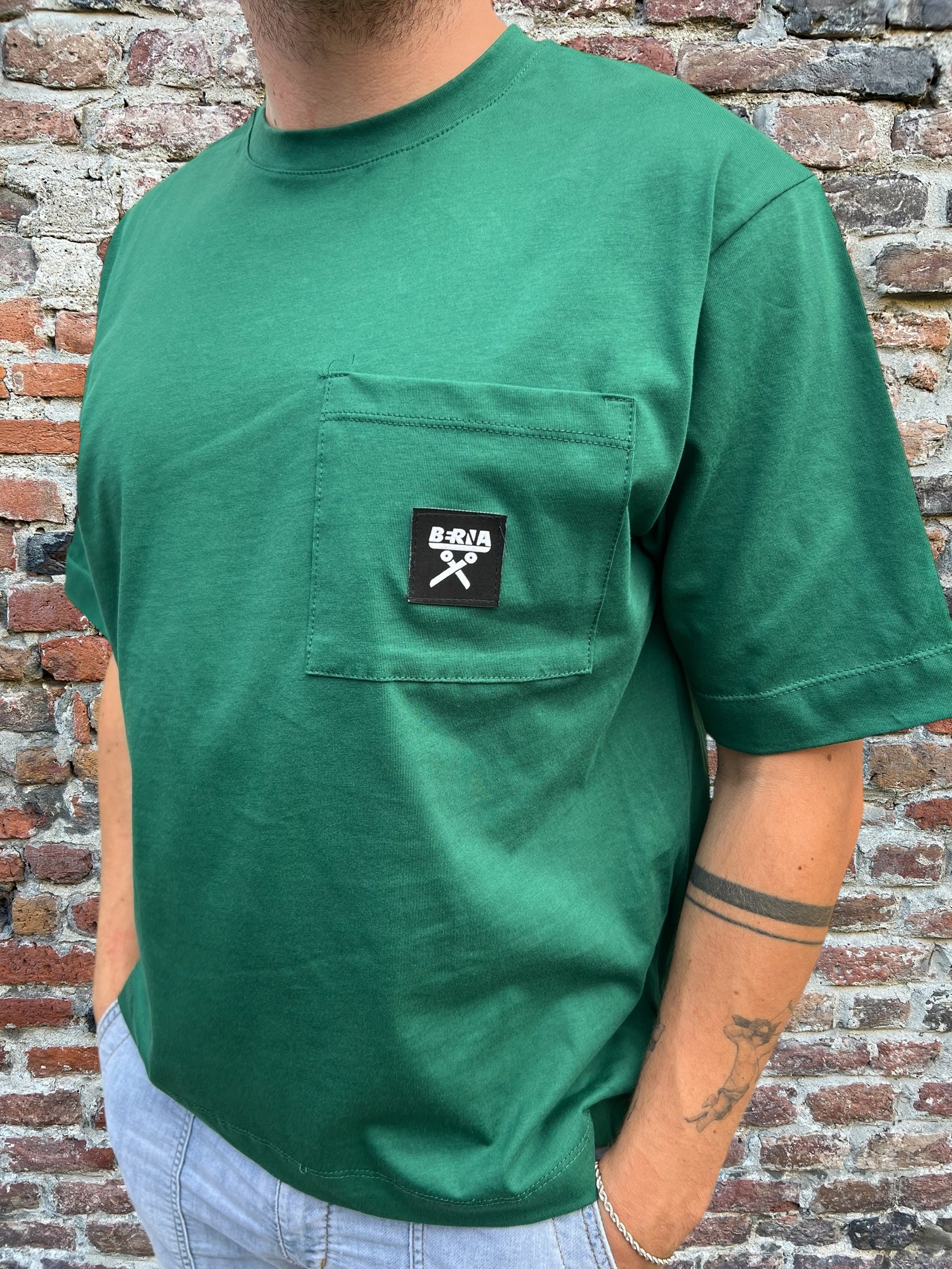 T-shirt Berna Over Taschino Bottiglia (9605498175828)