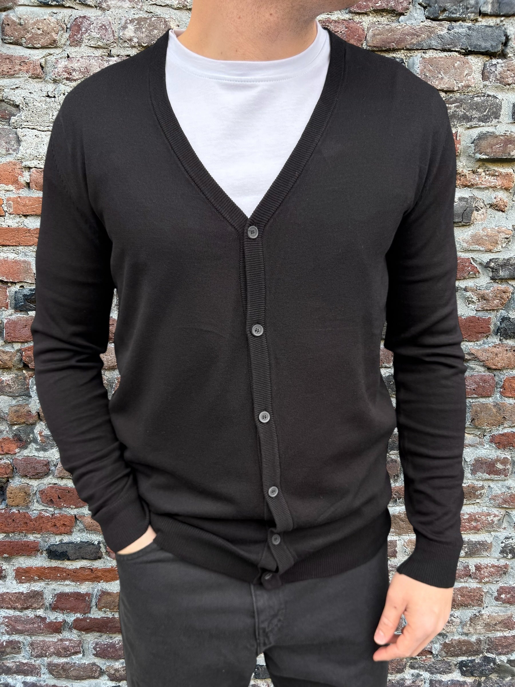 Cardigan Gianni Lupo Nero 513 (11857750163796)