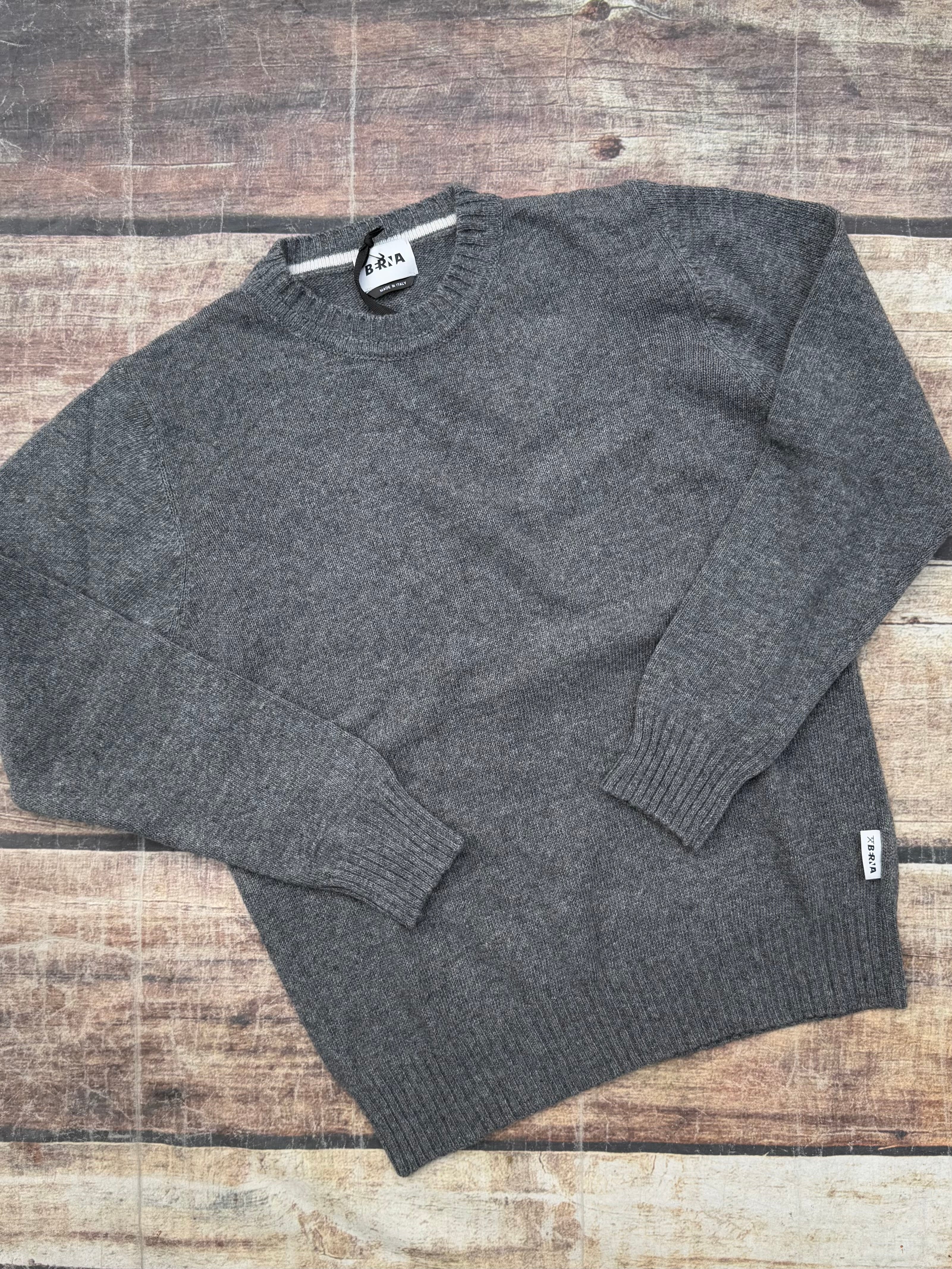 Maglione Berna Rasato Basico Grigio (11757888536916)