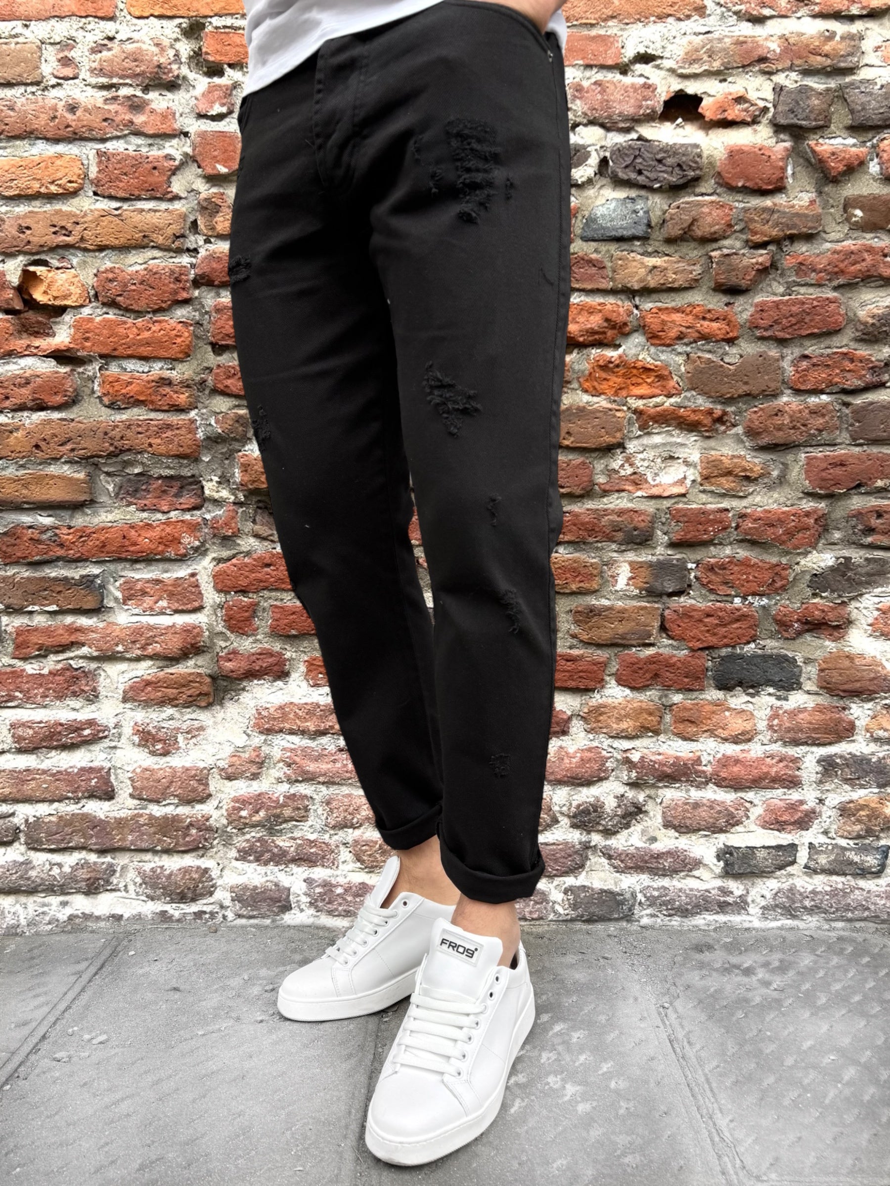 Pantalone Block Eleven Bull Denim Nero (11827965428052)