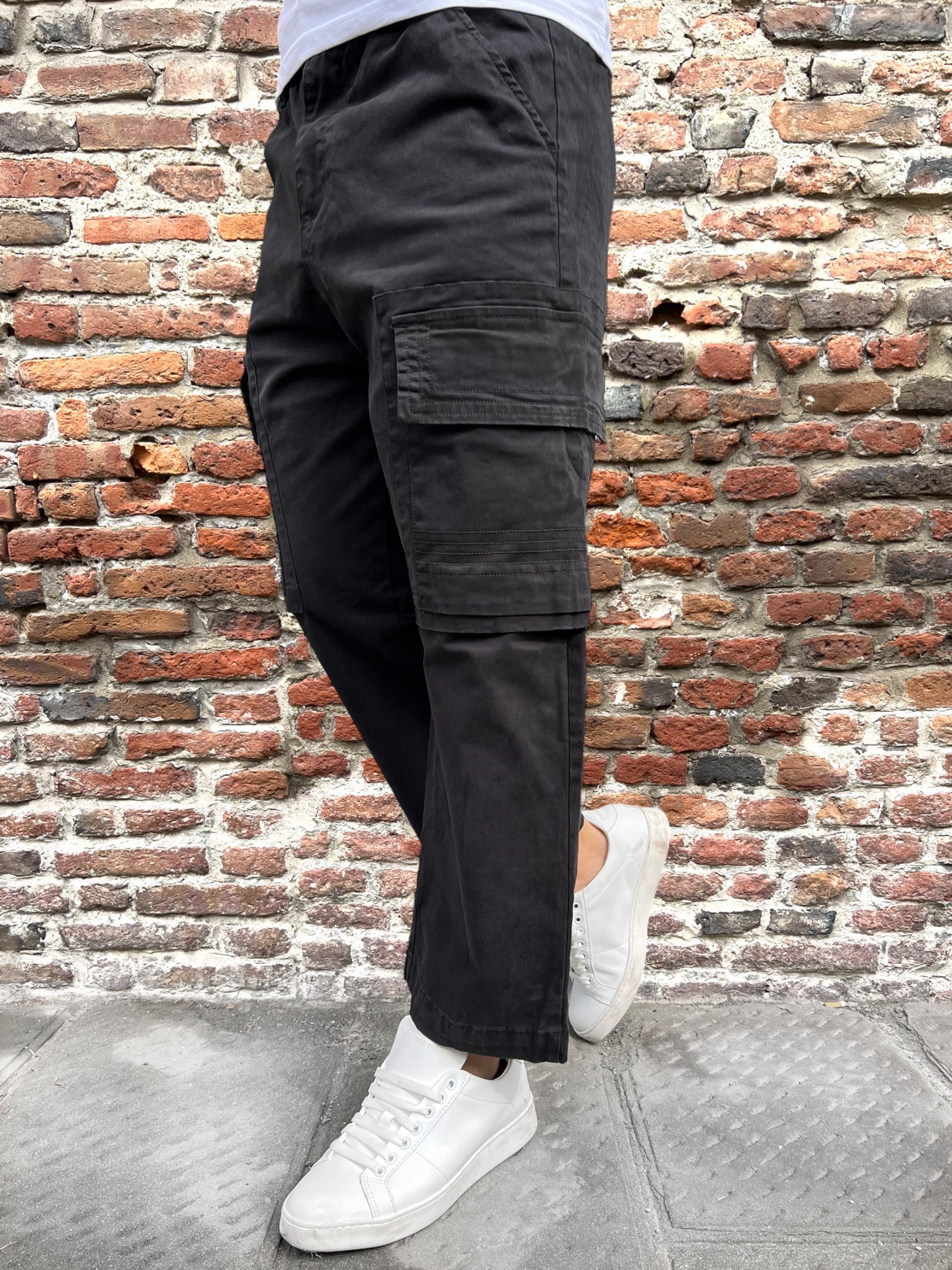 Pantalone Berna Cargo Nero 033 (9759314575700)