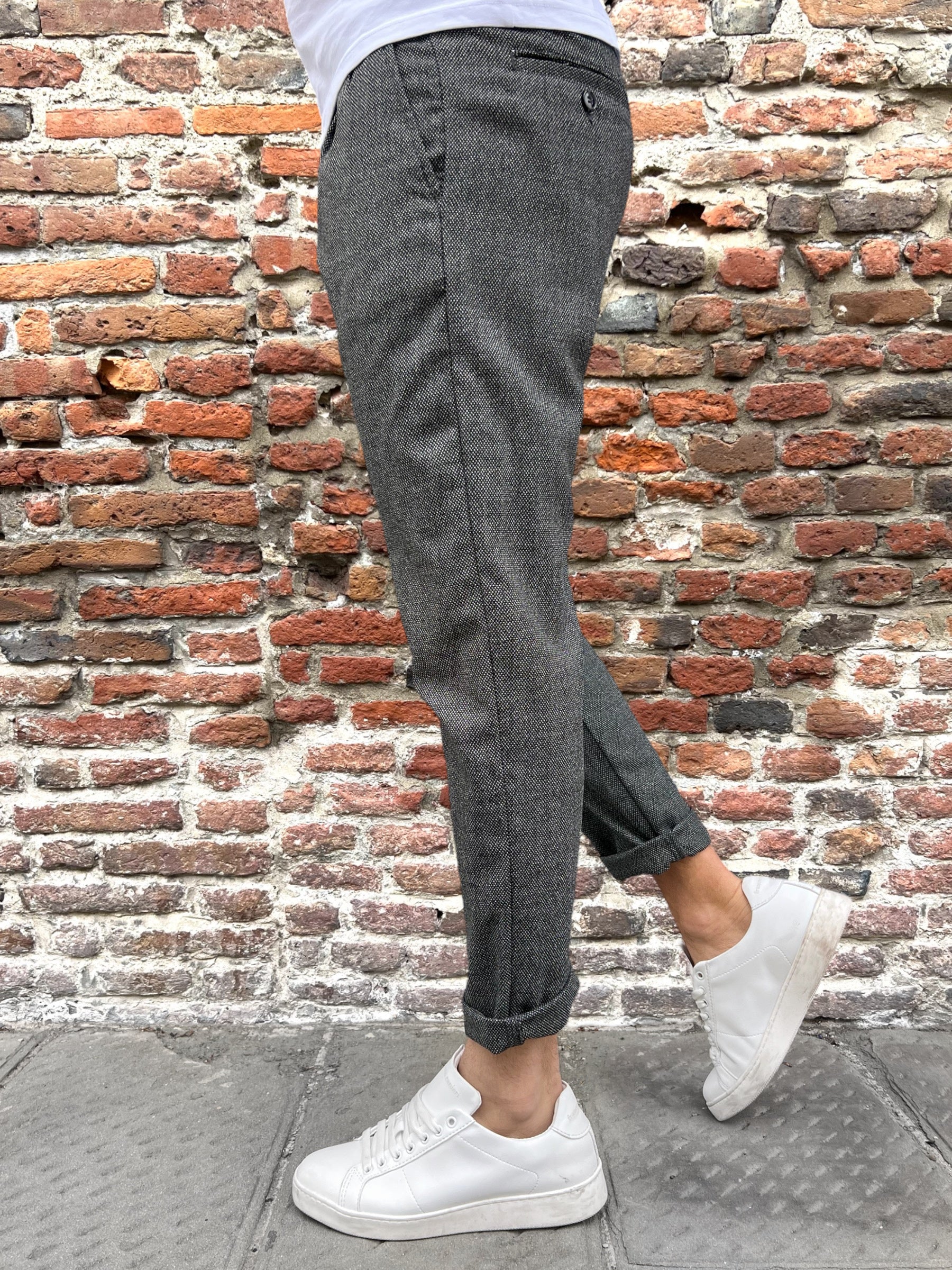 Pantalone Block Eleven Occhio di Pernice Nero (9760015909204)