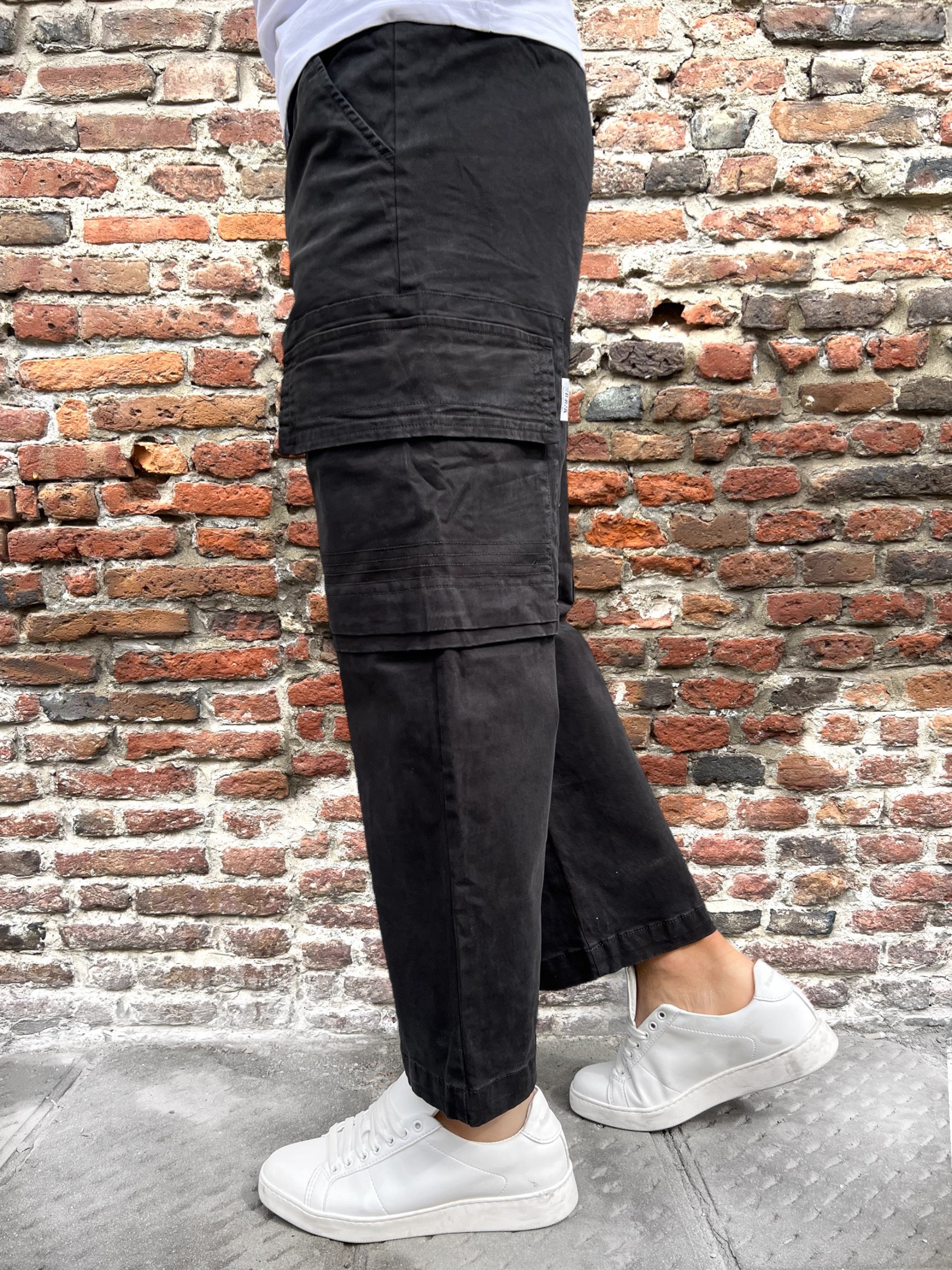 Pantalone Berna Cargo Nero 033 (9759314575700)