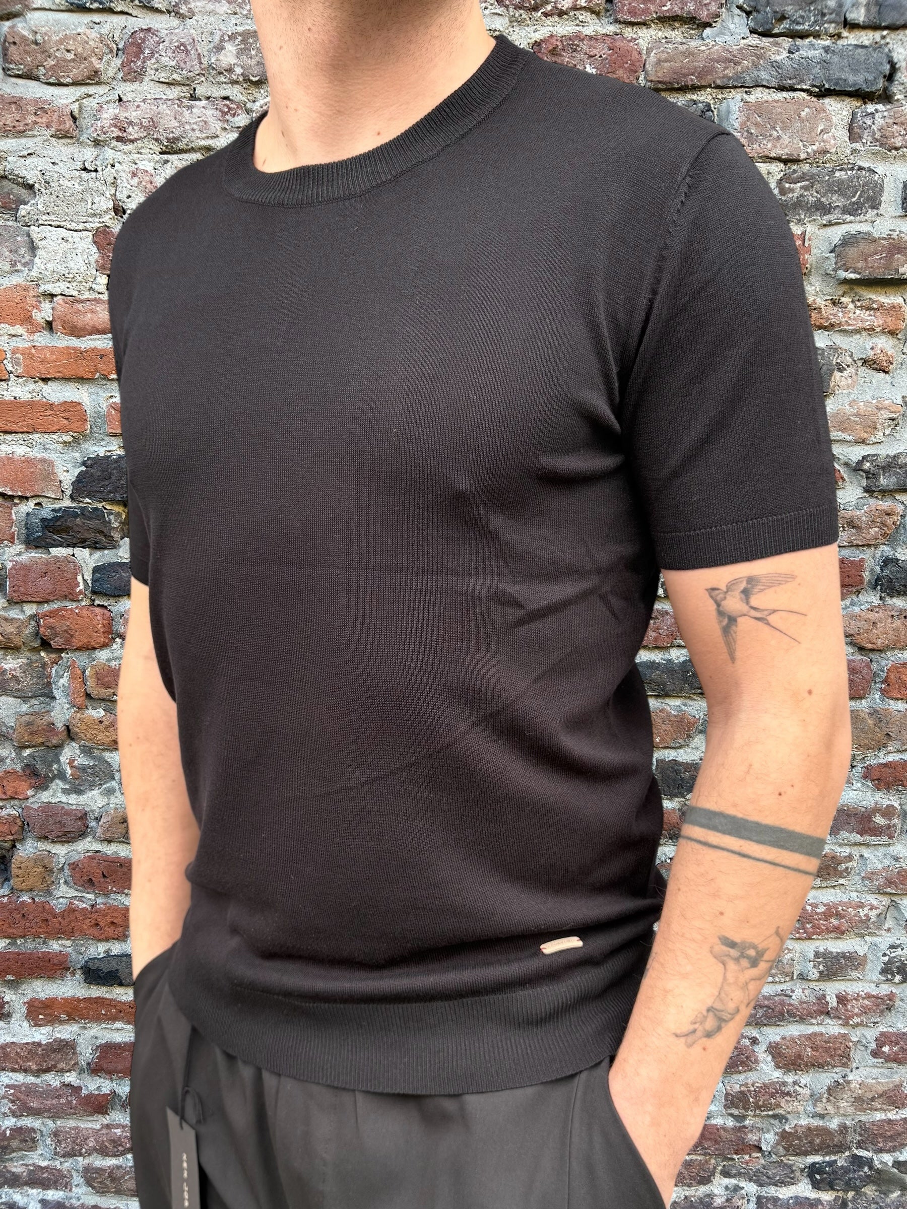 T-shirt Gianni Lupo Maglia Nera 510 (11871921537364)