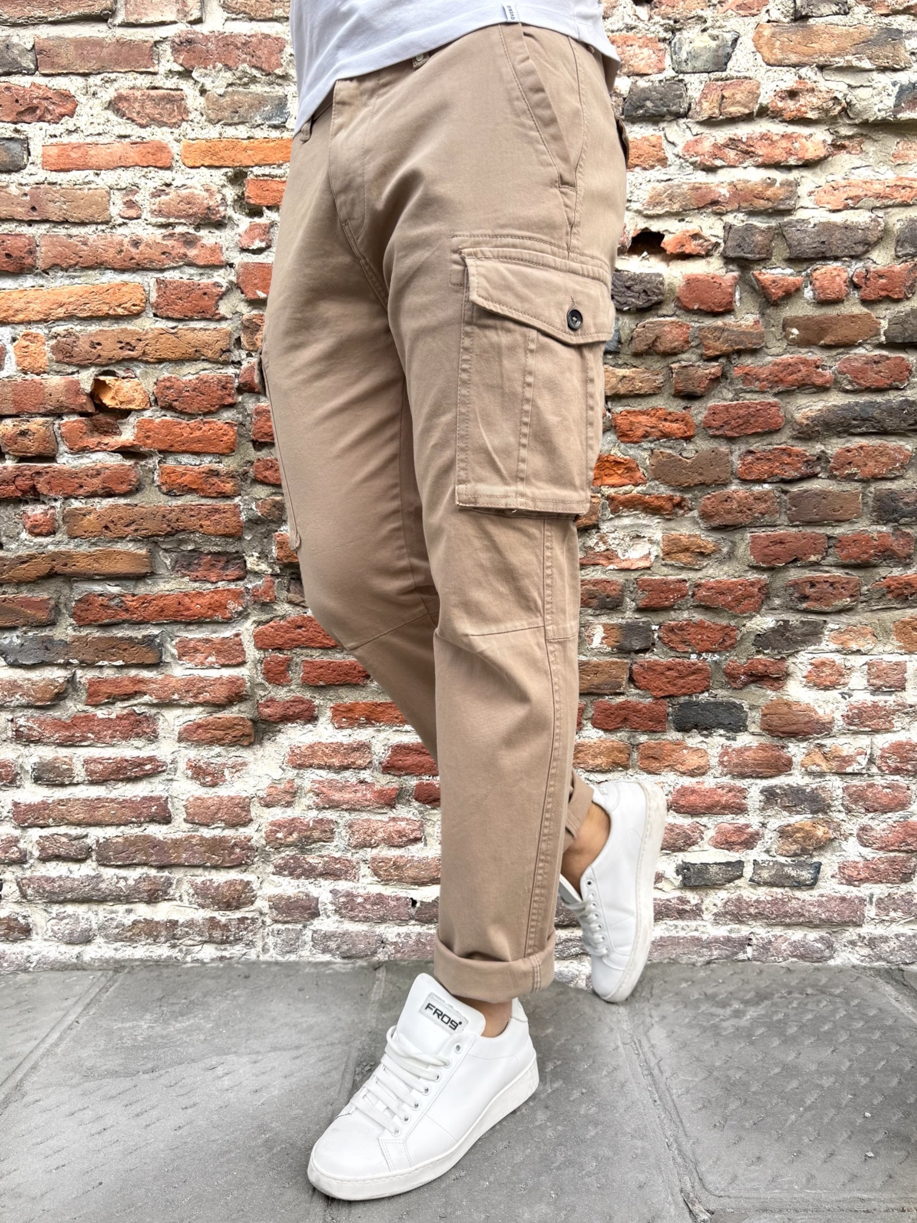 Pantalone Block Eleven Cargo Beige (9960838234452)