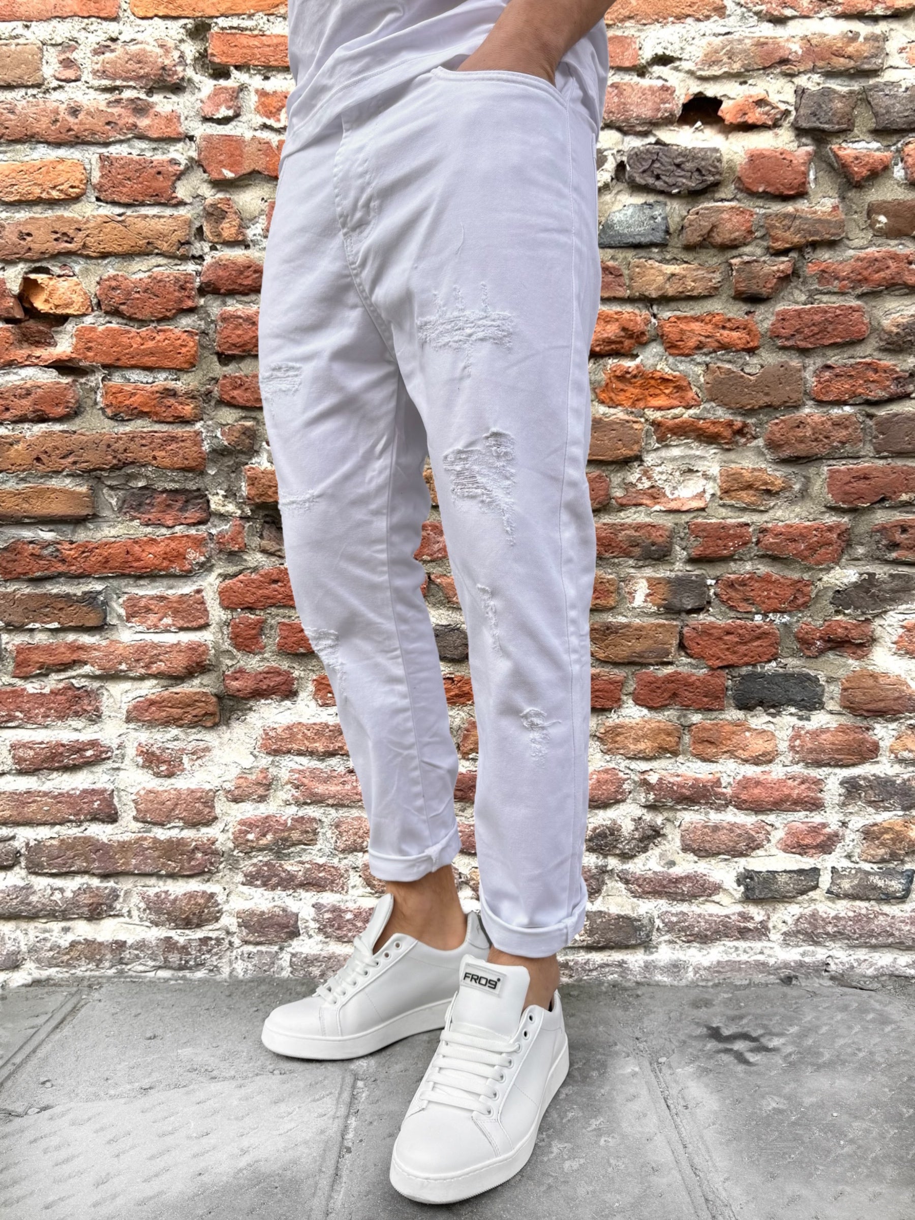 Pantalone Over-d Bianco P17 (11839580668244)