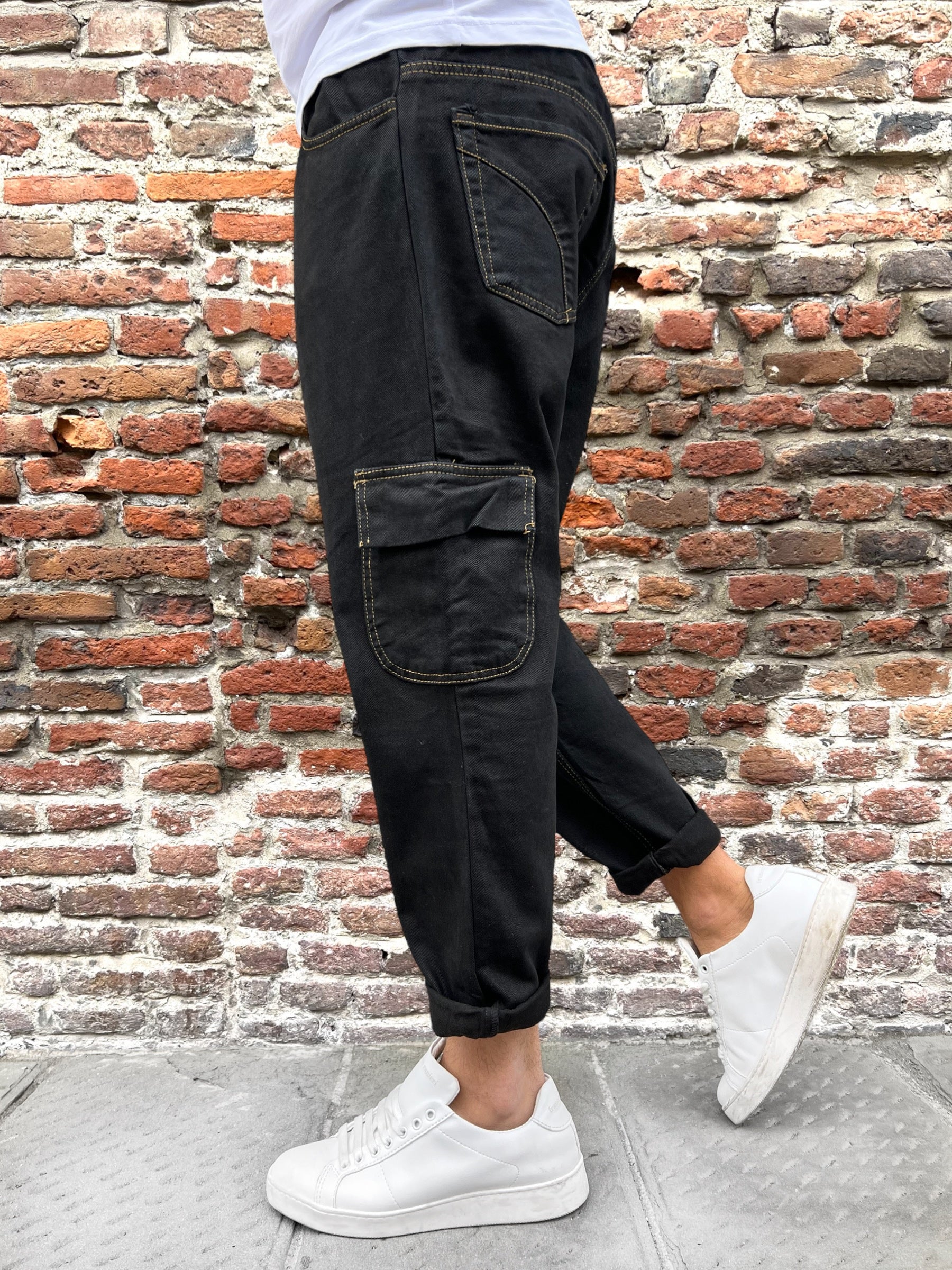 Pantalaccio Over-d Cargo Nero P31 (9773025100116)