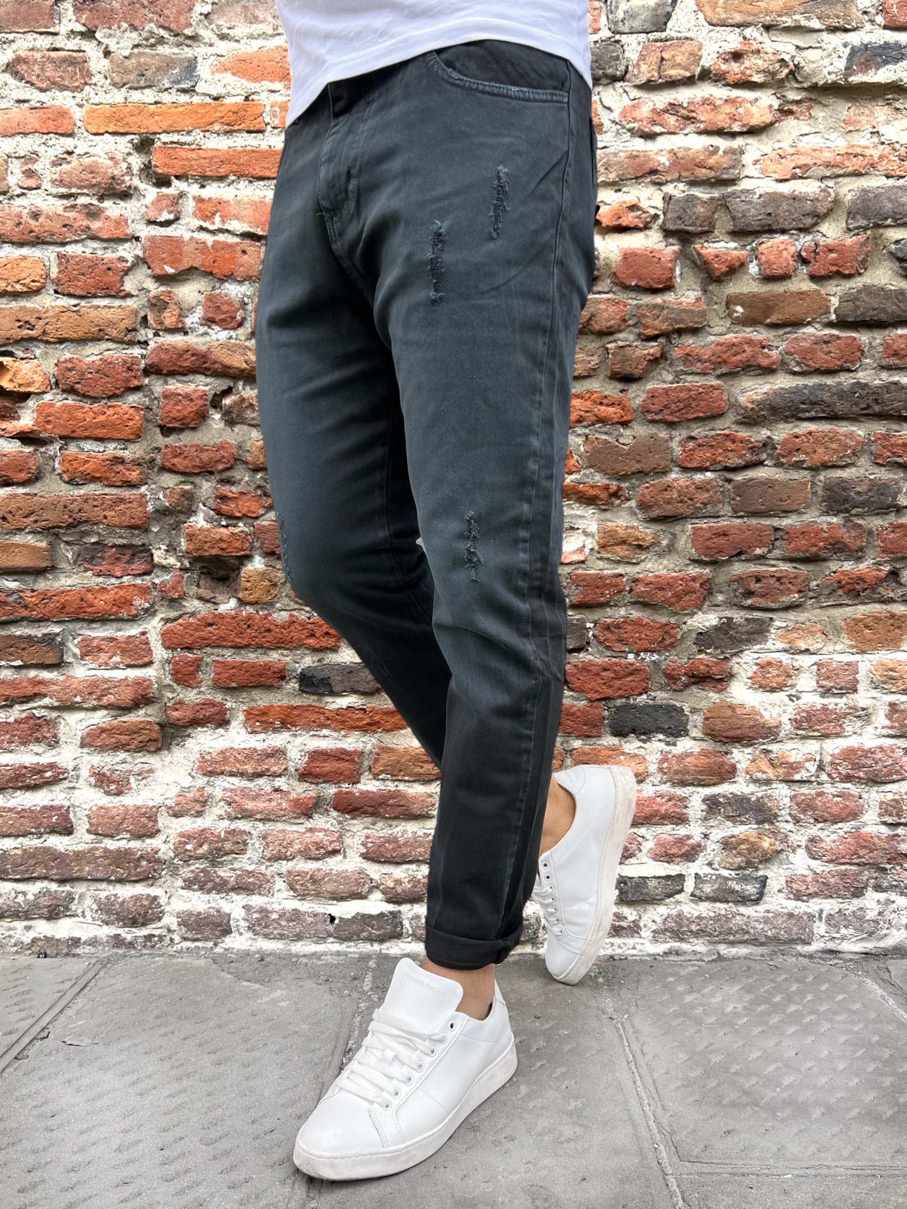 Pantalone Over-D Nero P18 (9767714390356)