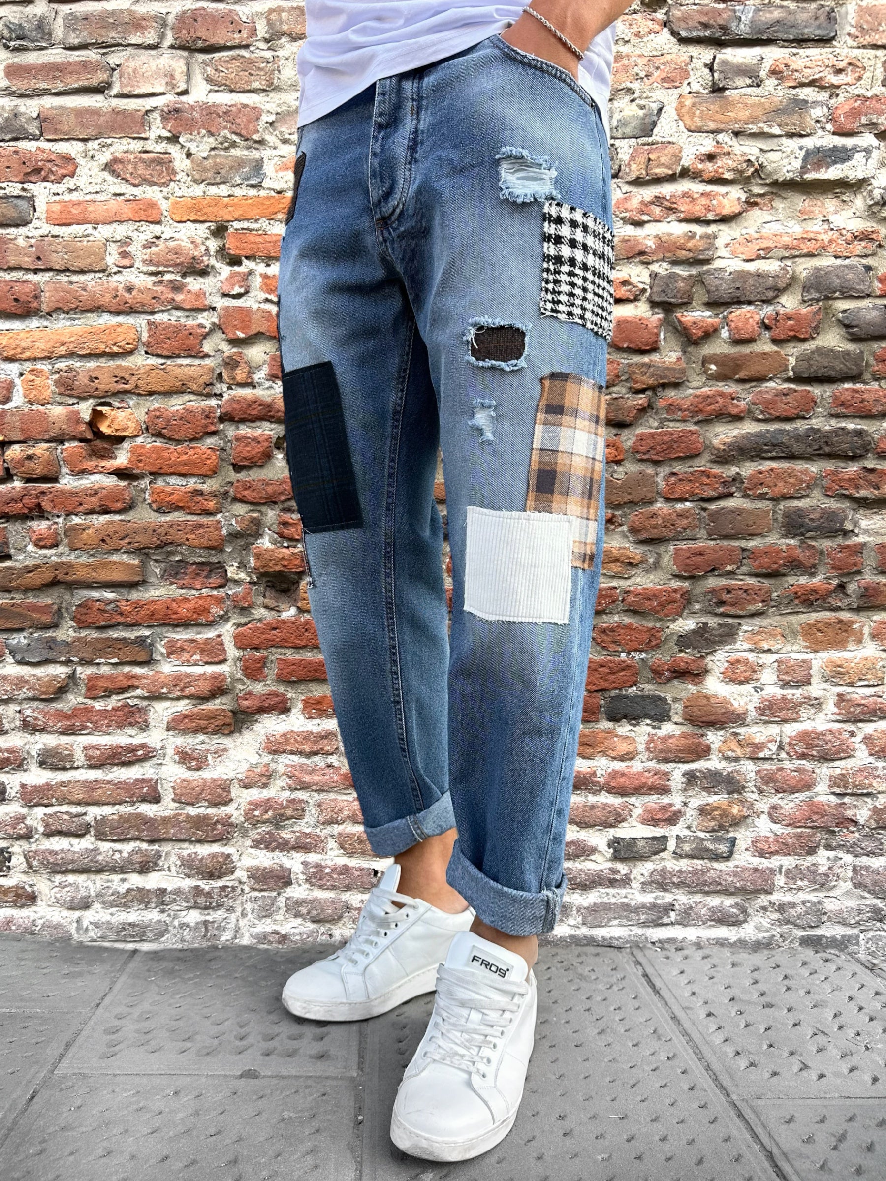 Jeans Block Eleven Patchwork 130 (9722060046676)