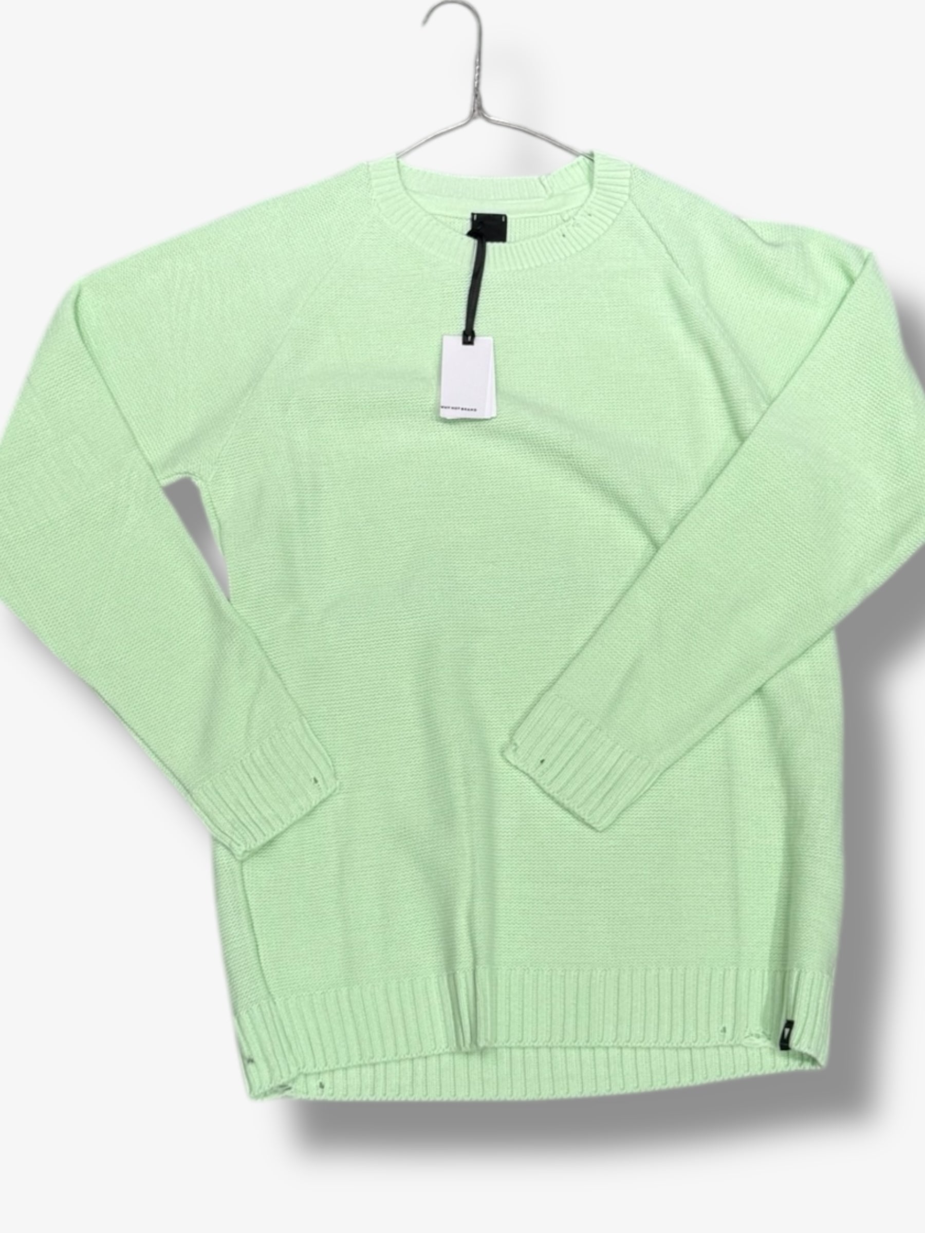 Maglione Why Not Brand Damage Sweater Verde acqua (11829920268628)