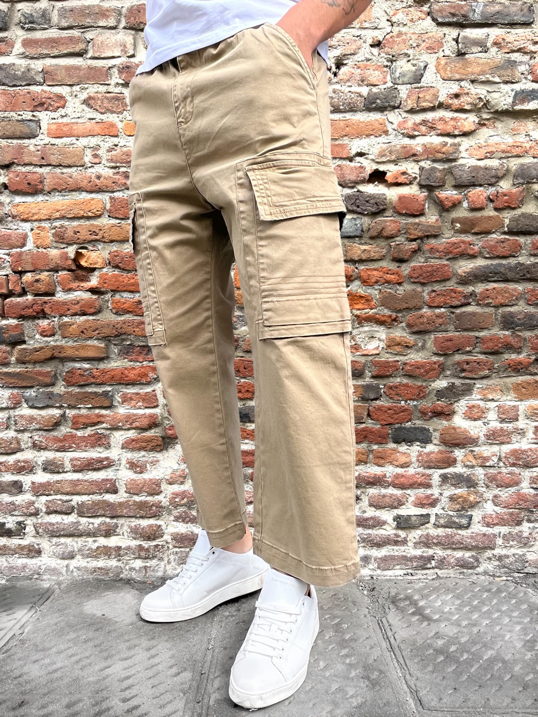 Pantalone Berna Cargo Arachide 033 (9759314379092)