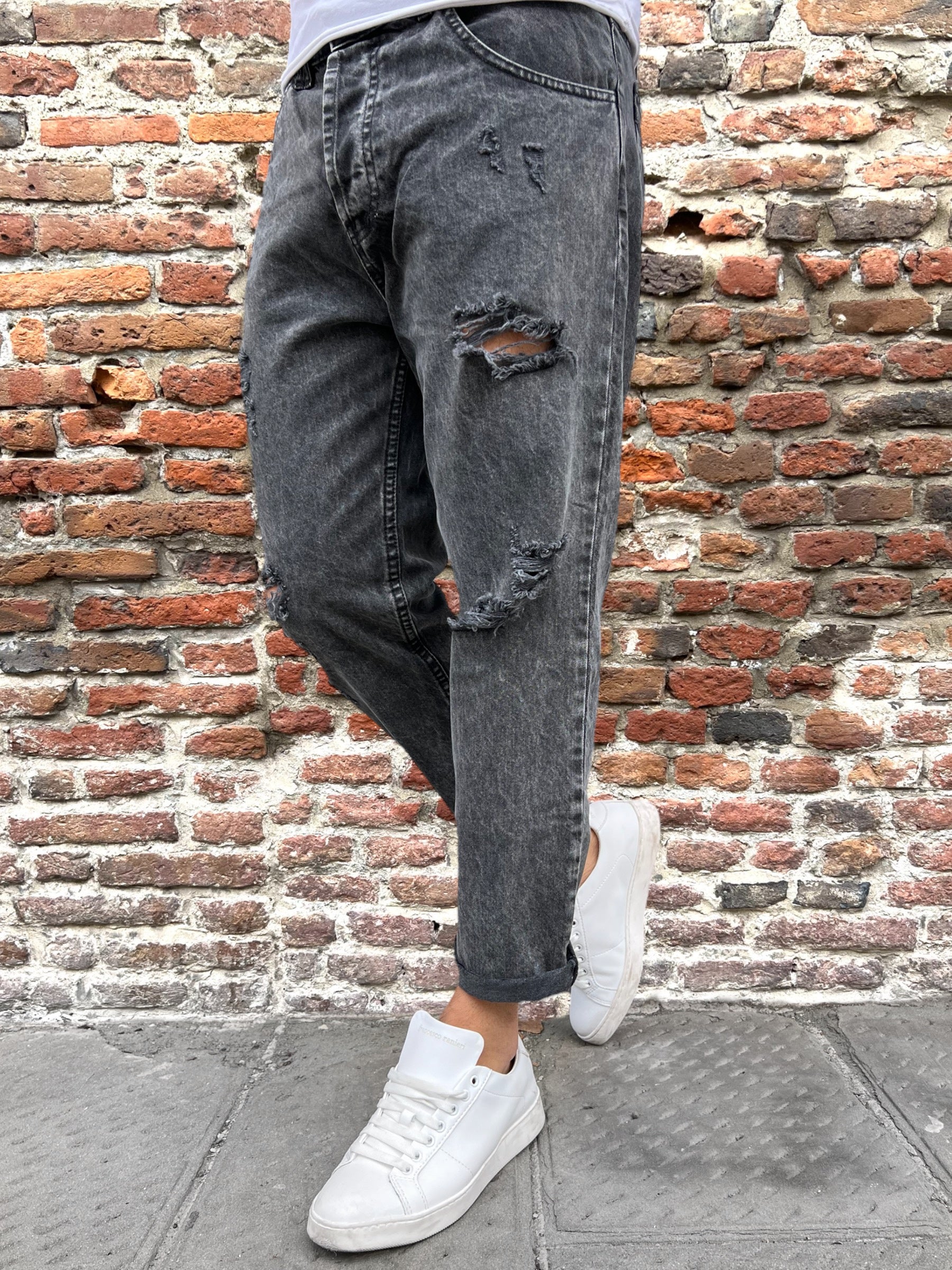 Jeans Over-D Nero D03 (9764500406612)