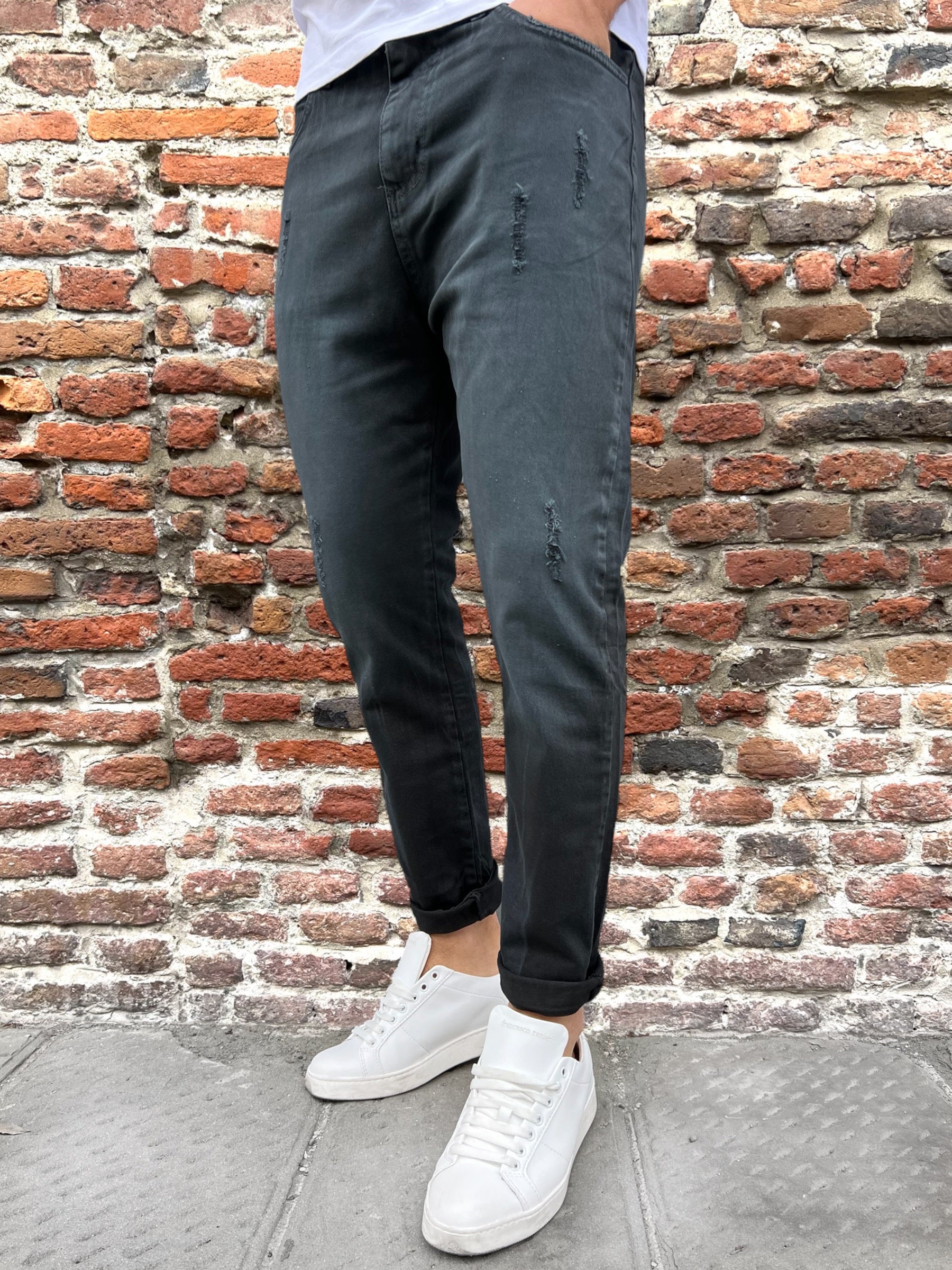 Pantalone Over-D Nero P18 (9767714390356)