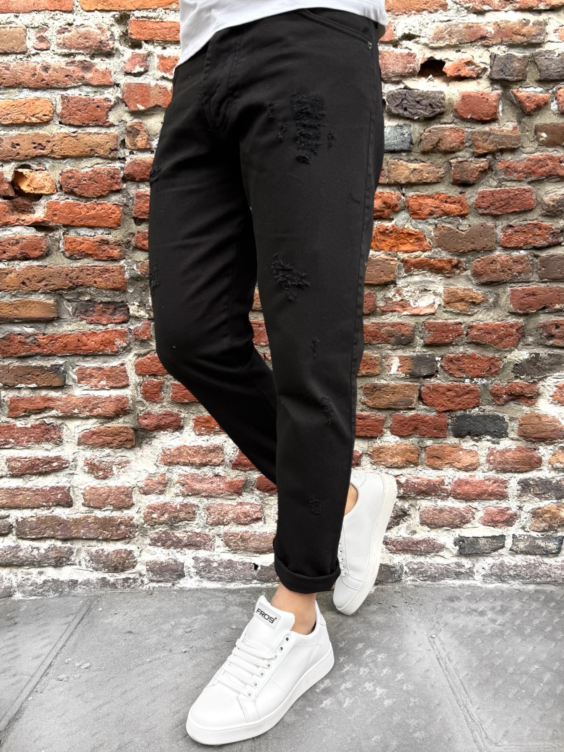 Pantalone Block Eleven Bull Denim Nero (11827965428052)