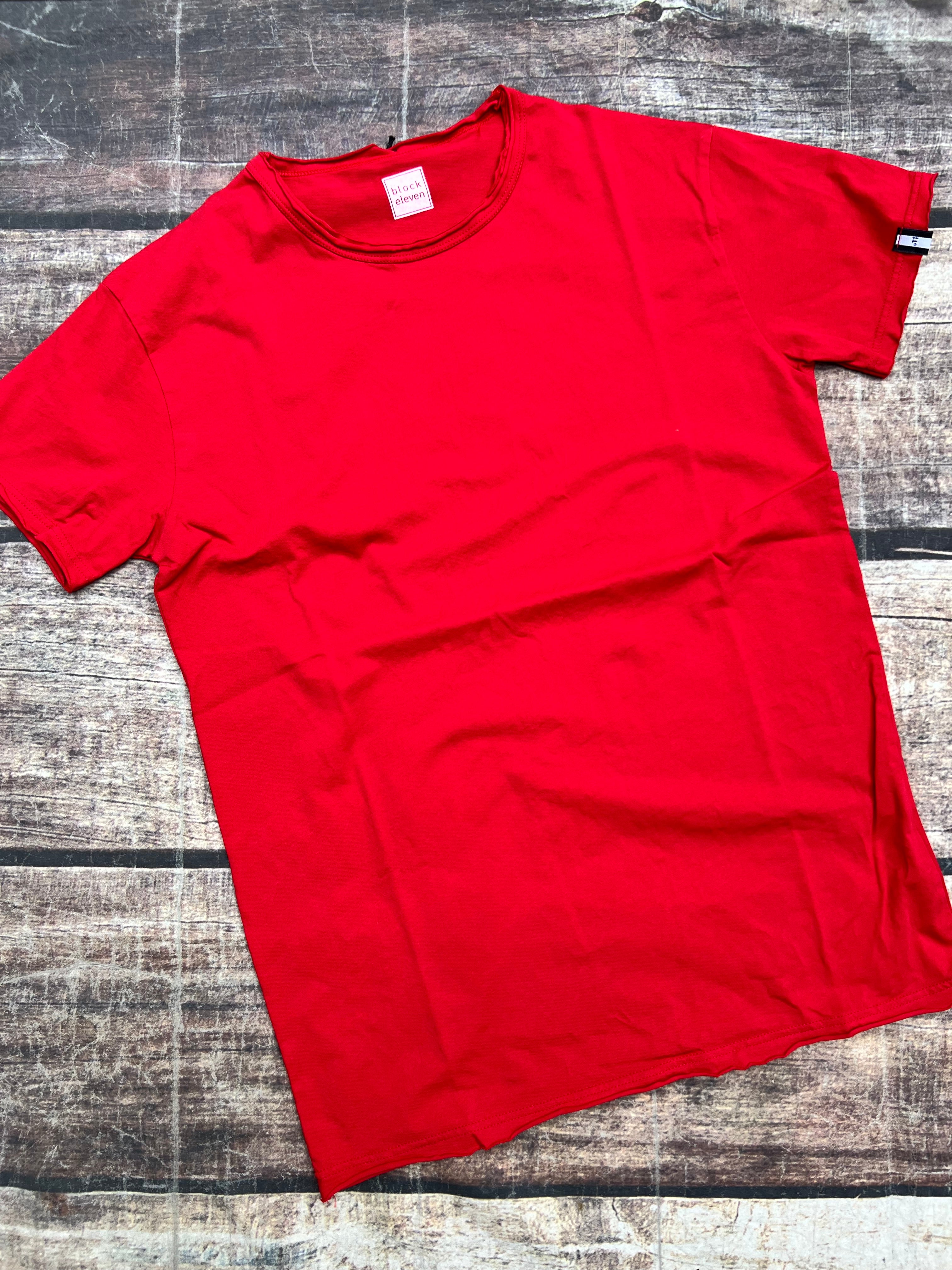 T-shirt Block Eleven Basica Rossa (9654489350484)
