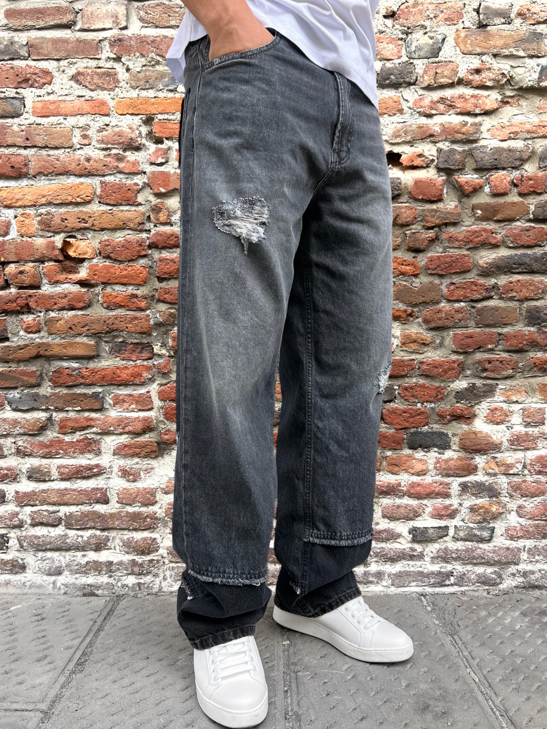 Jeans Imperial Palazzo Rotture 5407 (9734204064084)