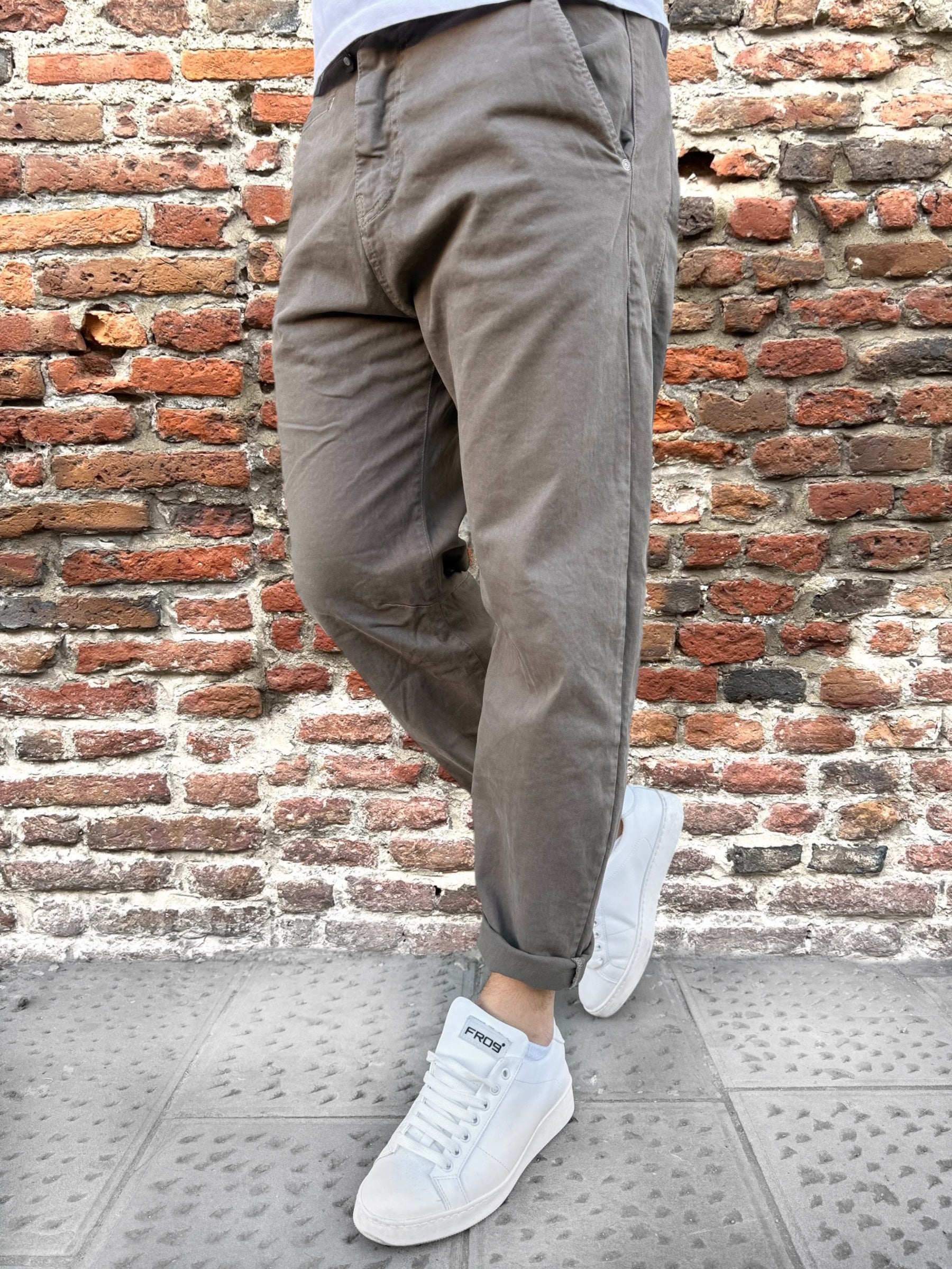 Pantalone Block Eleven Cropped Genesis Fango (9897428681044)