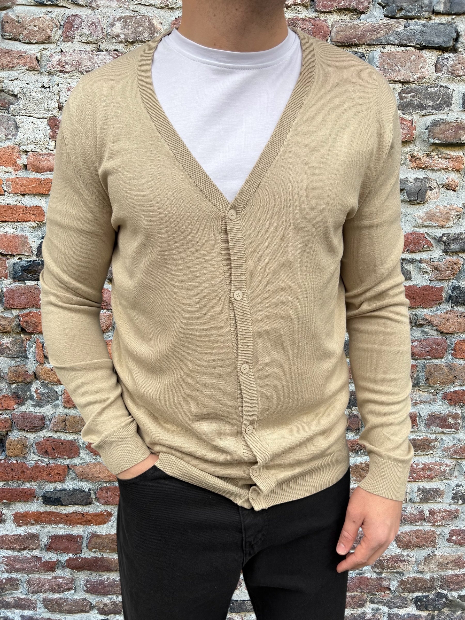 Cardigan Gianni Lupo Beige 513 (11857748001108)