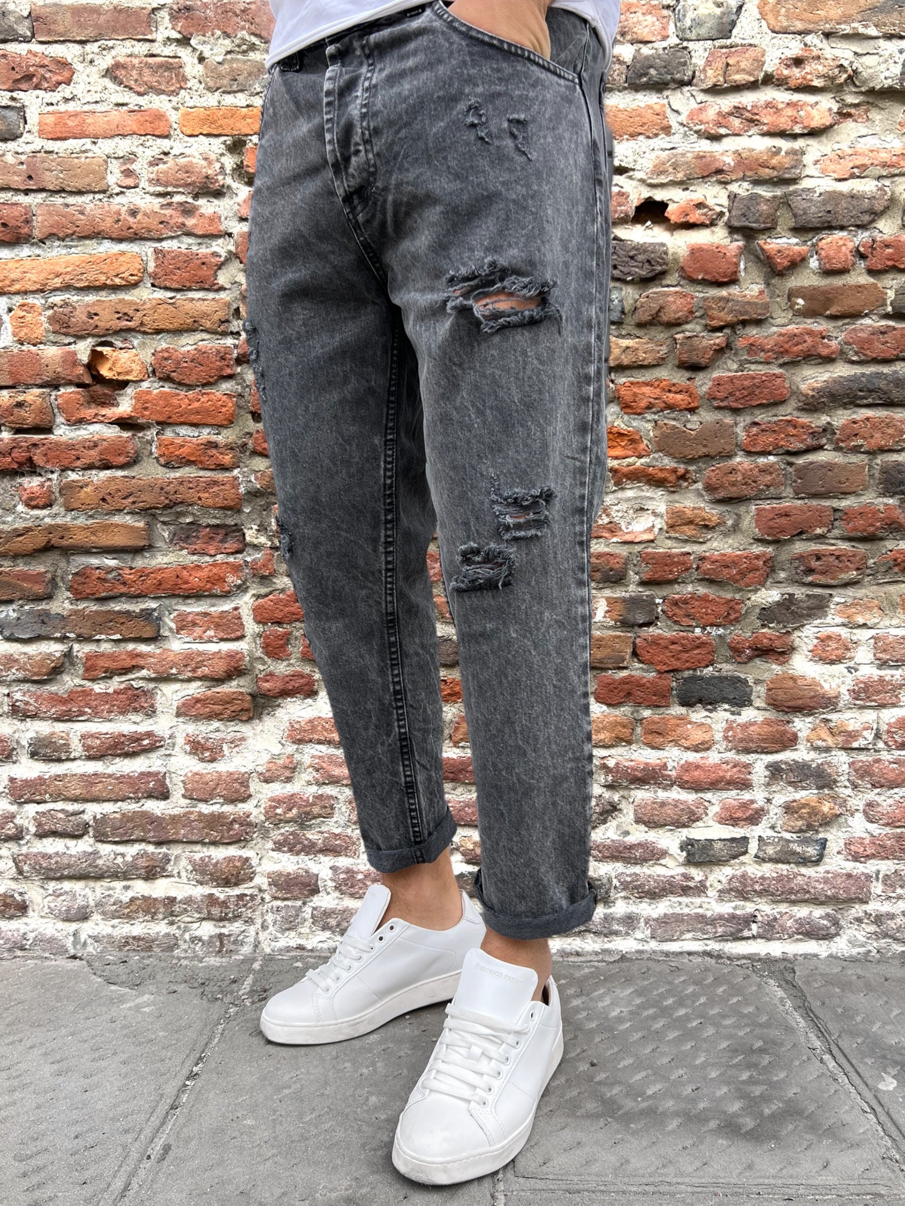 Jeans Over-D Nero D03 (9764500406612)