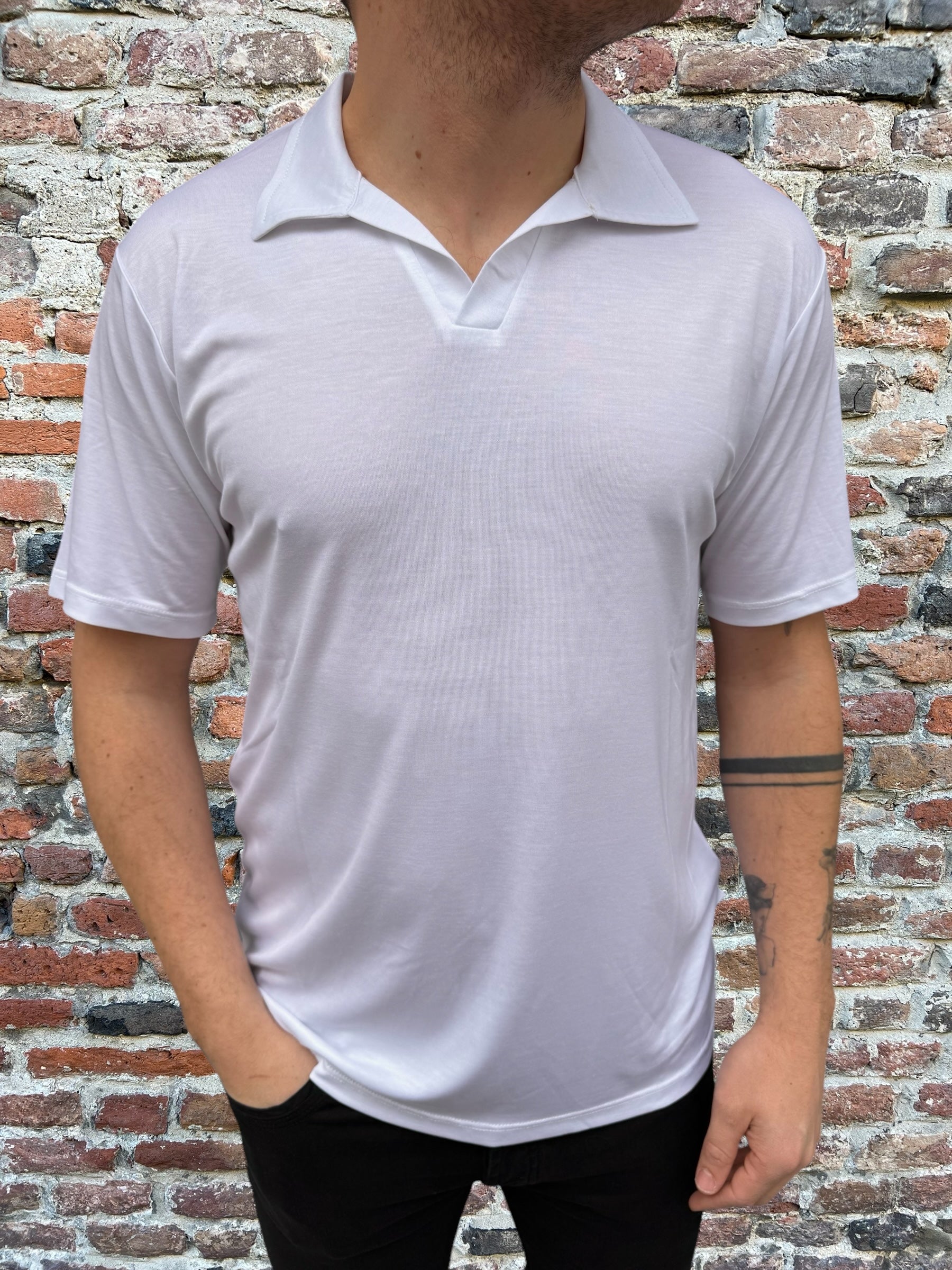 Polo Alta Tensione Tencel Bianca (11882261315924)