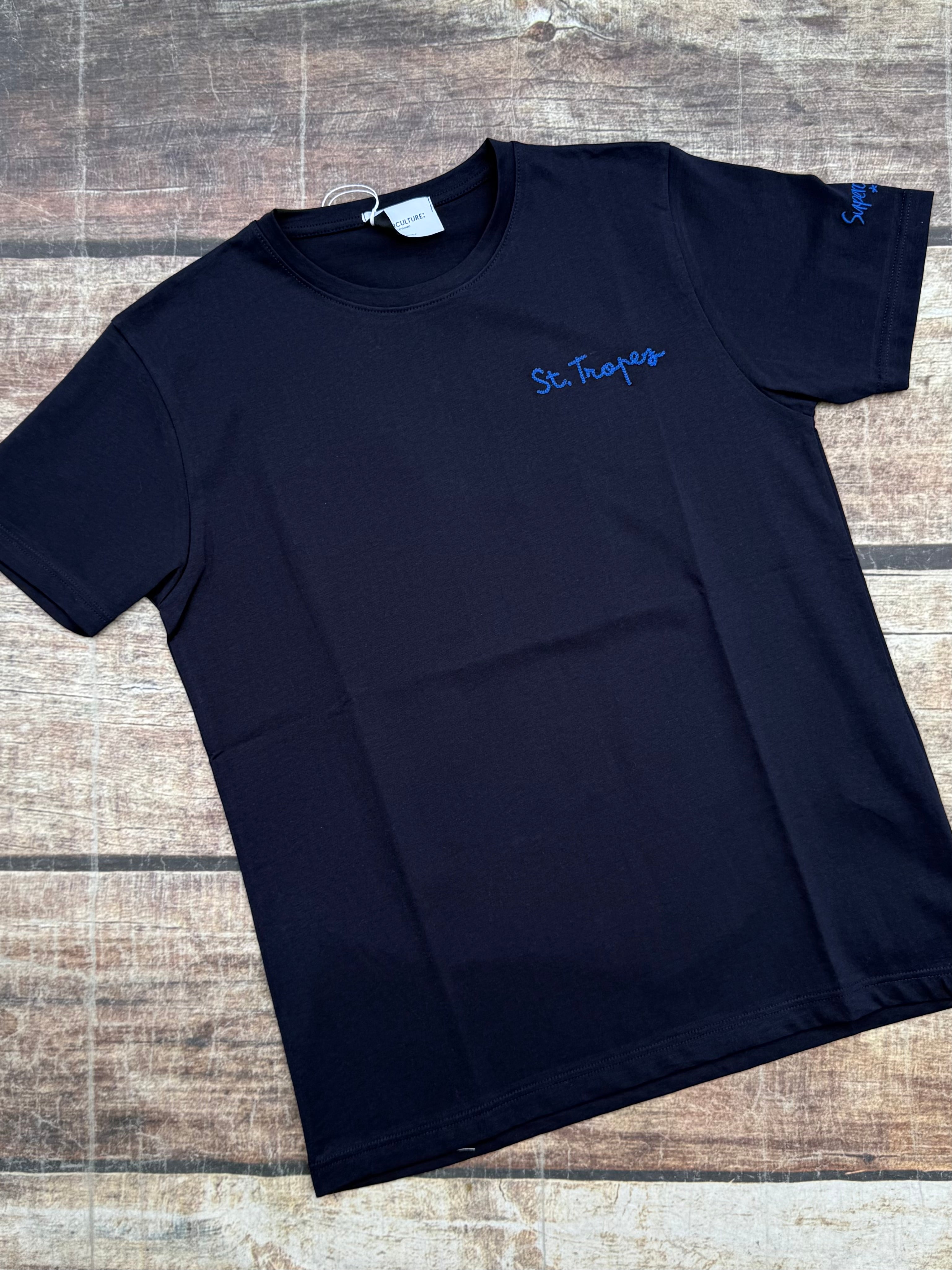 T-shirt Superculture Blu A1063 (11803443560788)