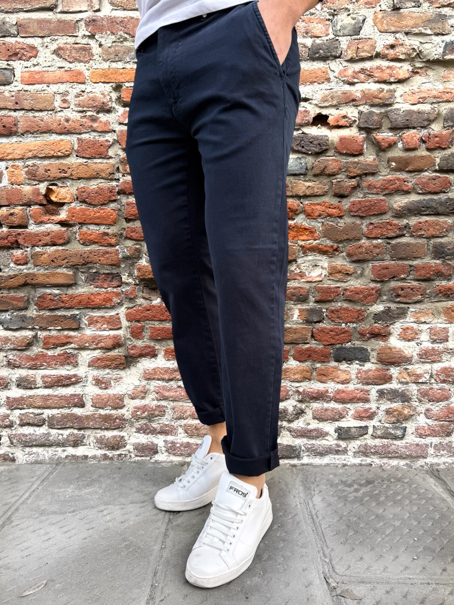 Pantalone Block Eleven Chinos Blu (9960828961108)