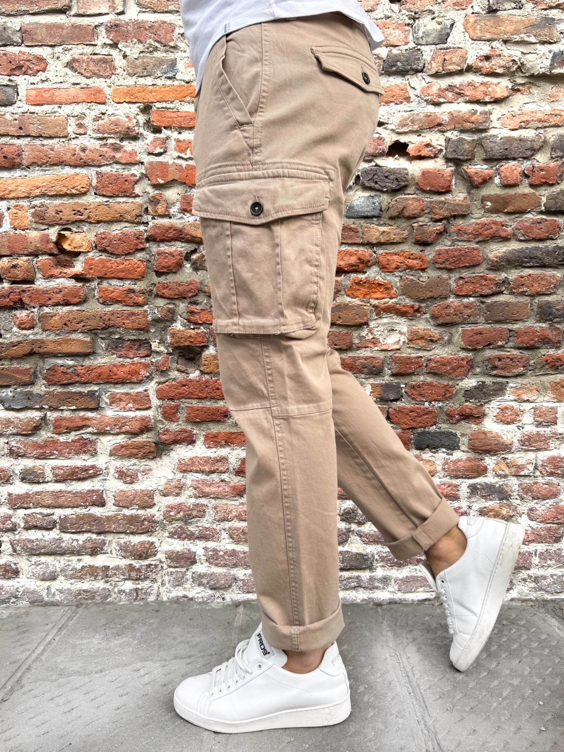 Pantalone Block Eleven Cargo Beige (9960838234452)