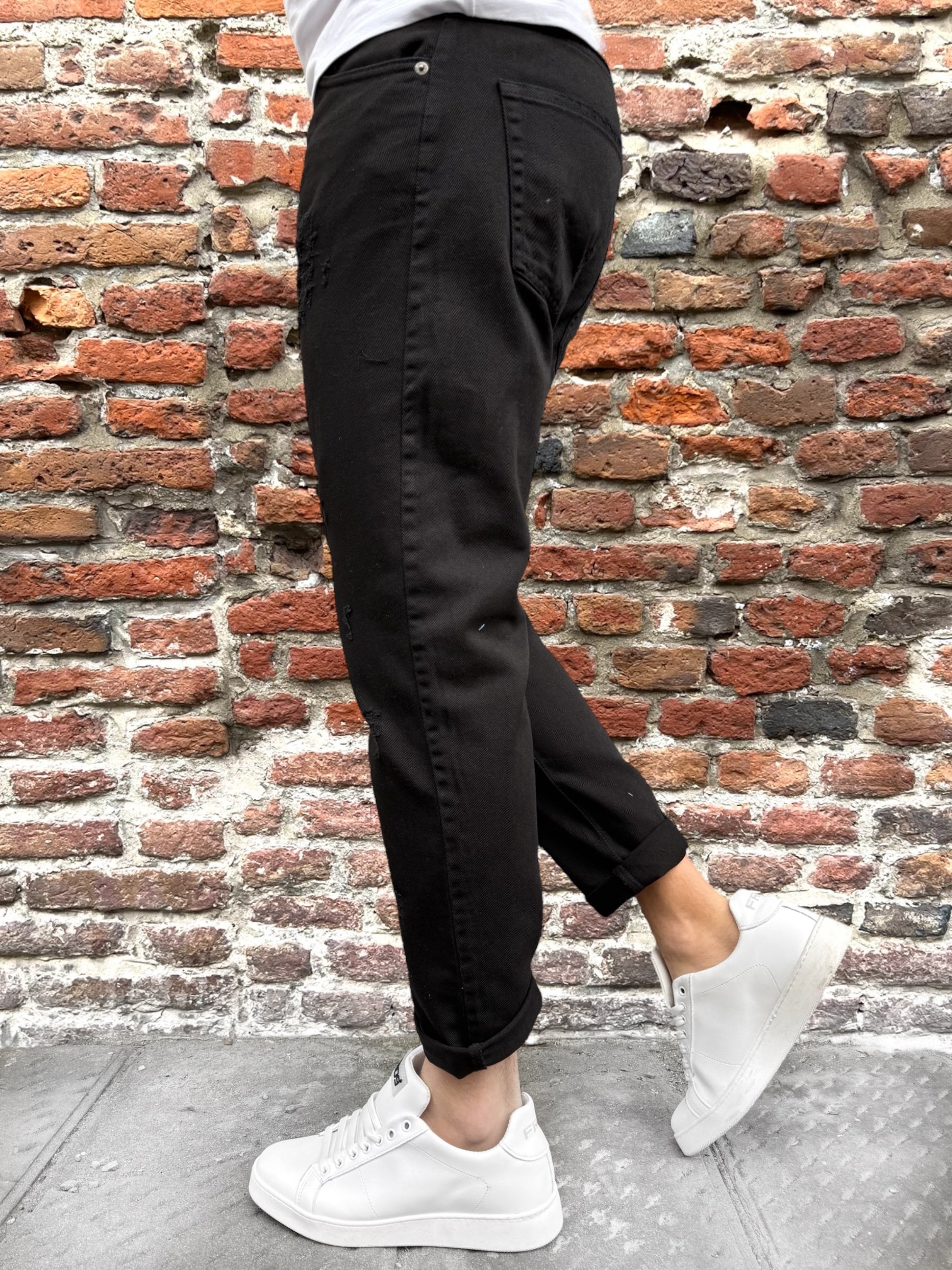 Pantalone Block Eleven Bull Denim Nero (11827965428052)