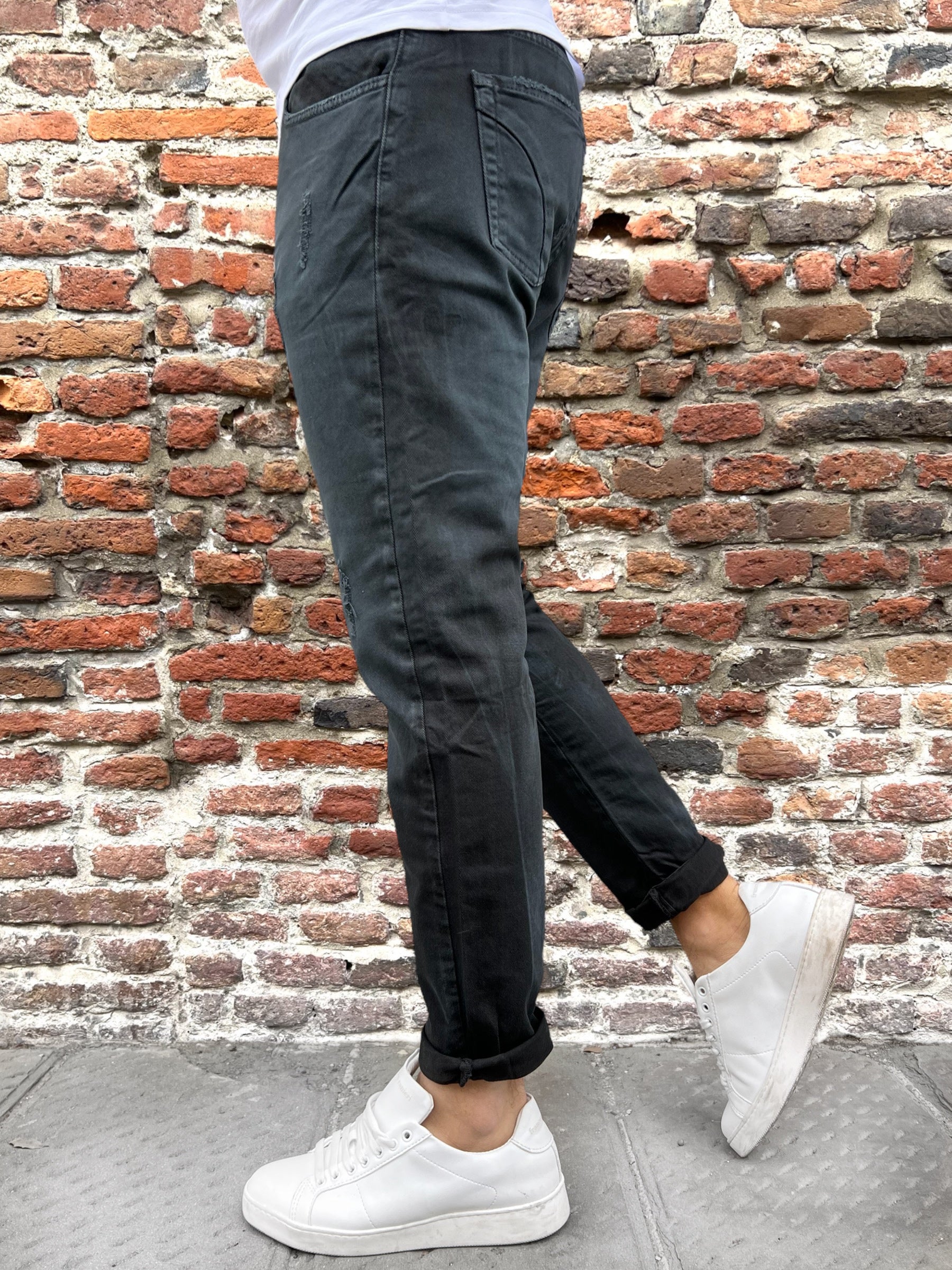 Pantalone Over-D Nero P18 (9767714390356)