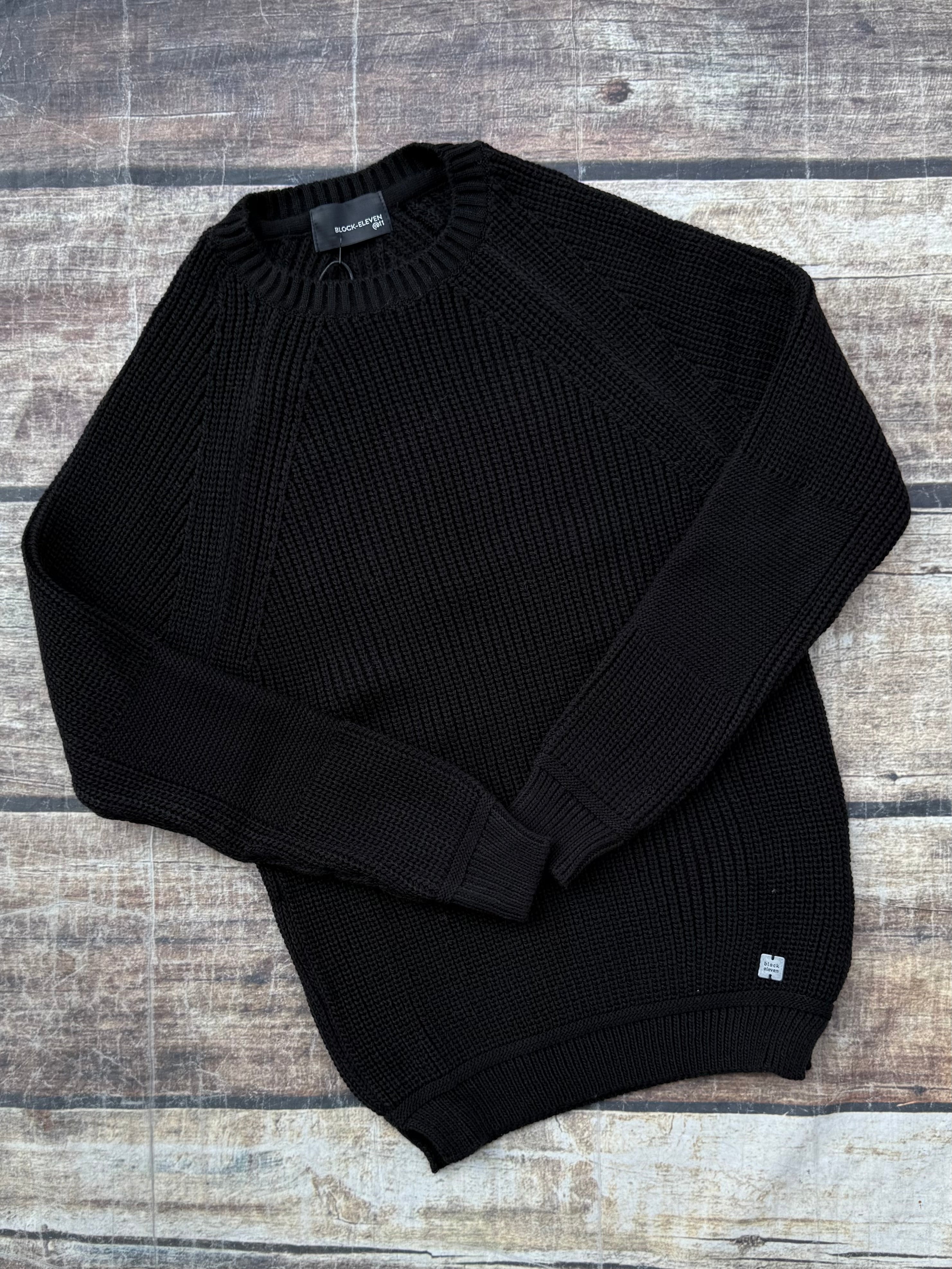 Maglione Block Eleven Costa Inglese Nero (9951450988884)