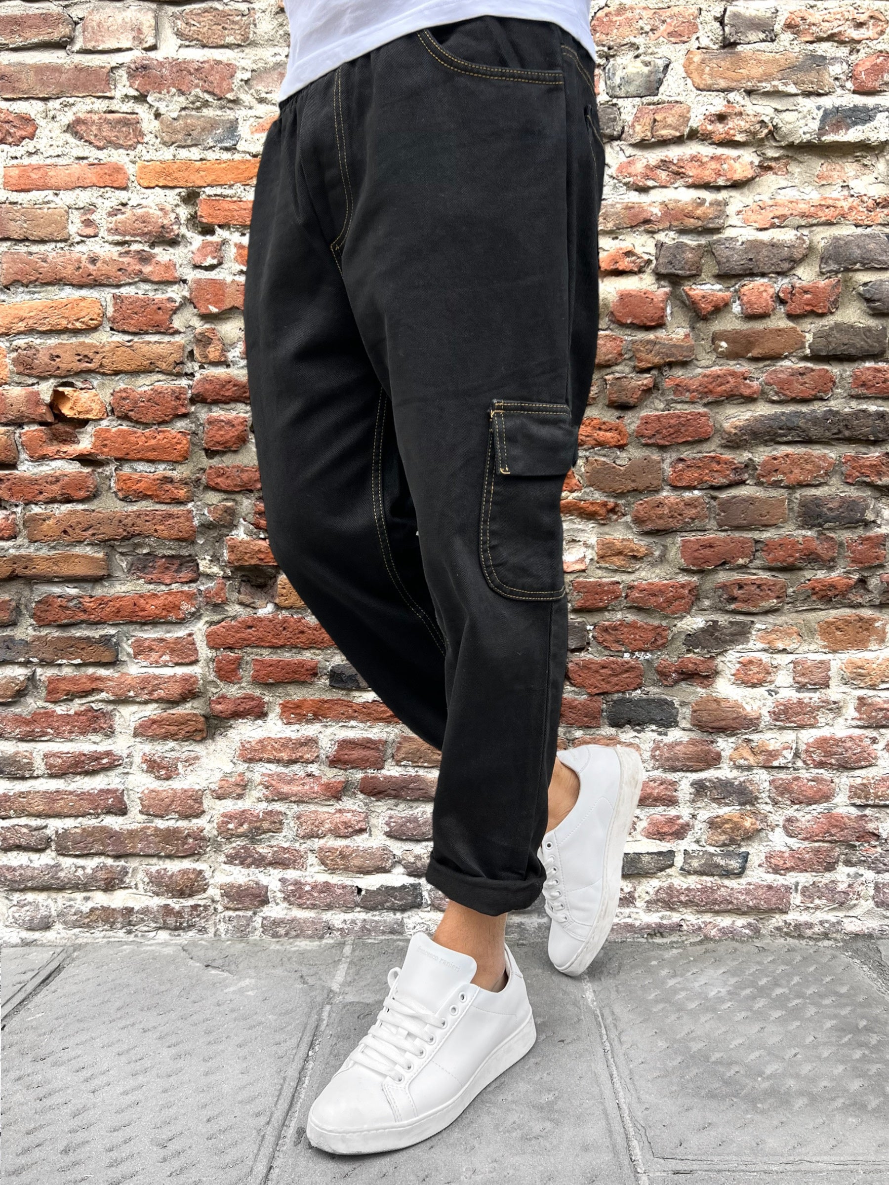 Pantalaccio Over-d Cargo Nero P31 (9773025100116)