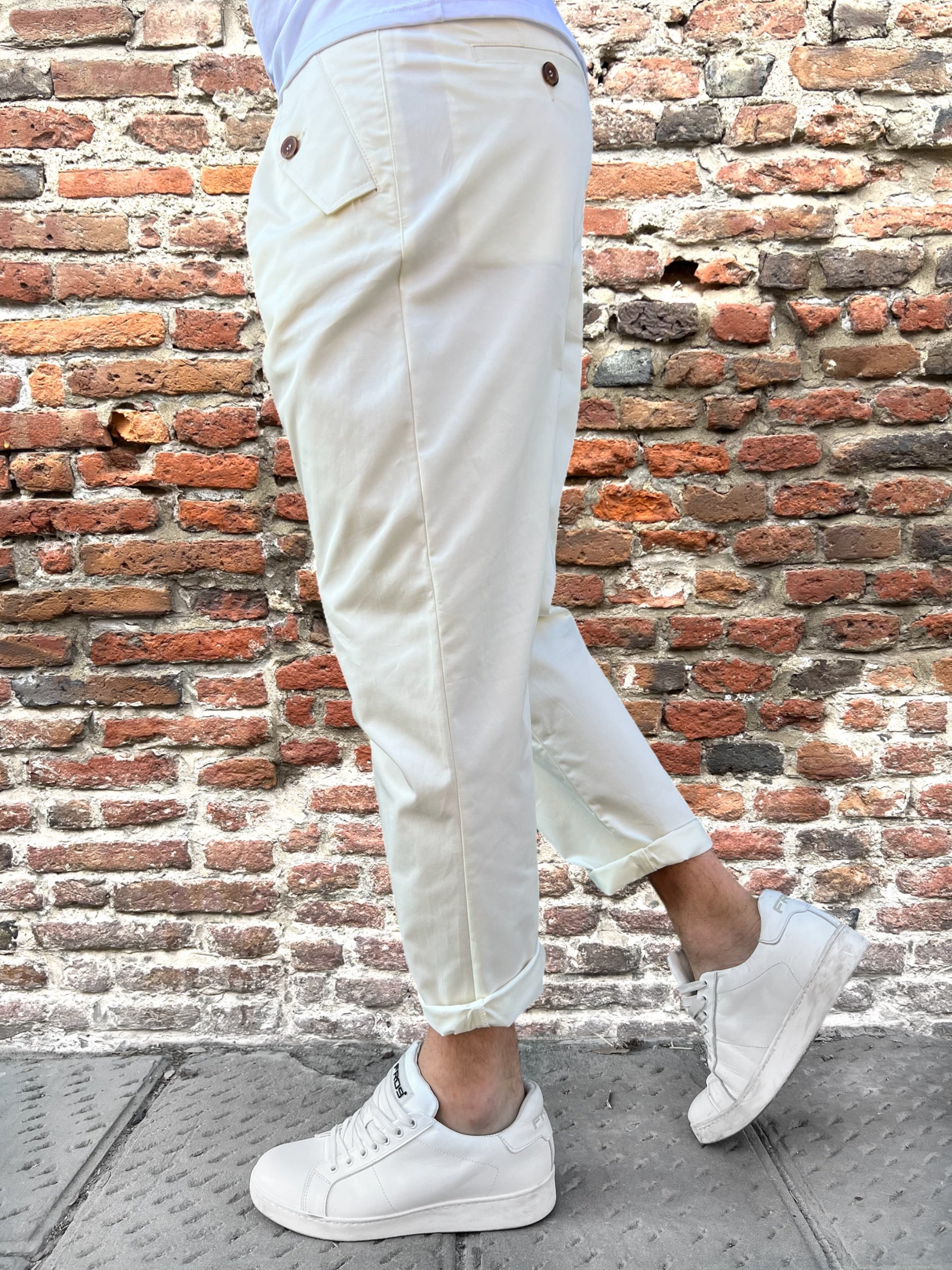 Pantalone Berna Bianco 451 (9626853474644)