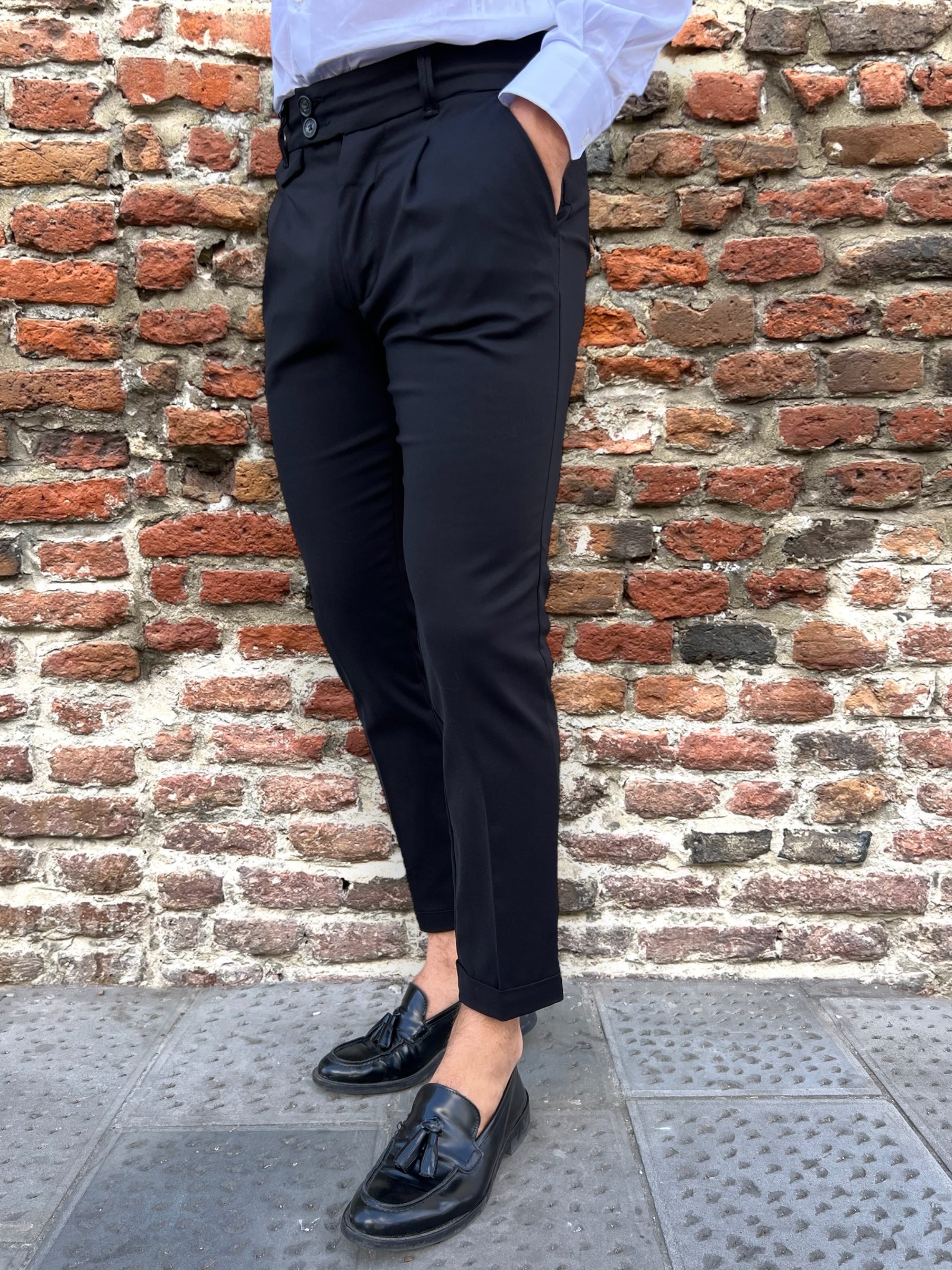 Pantalone Gianni Lupo 21689 Nero (8552732590420)