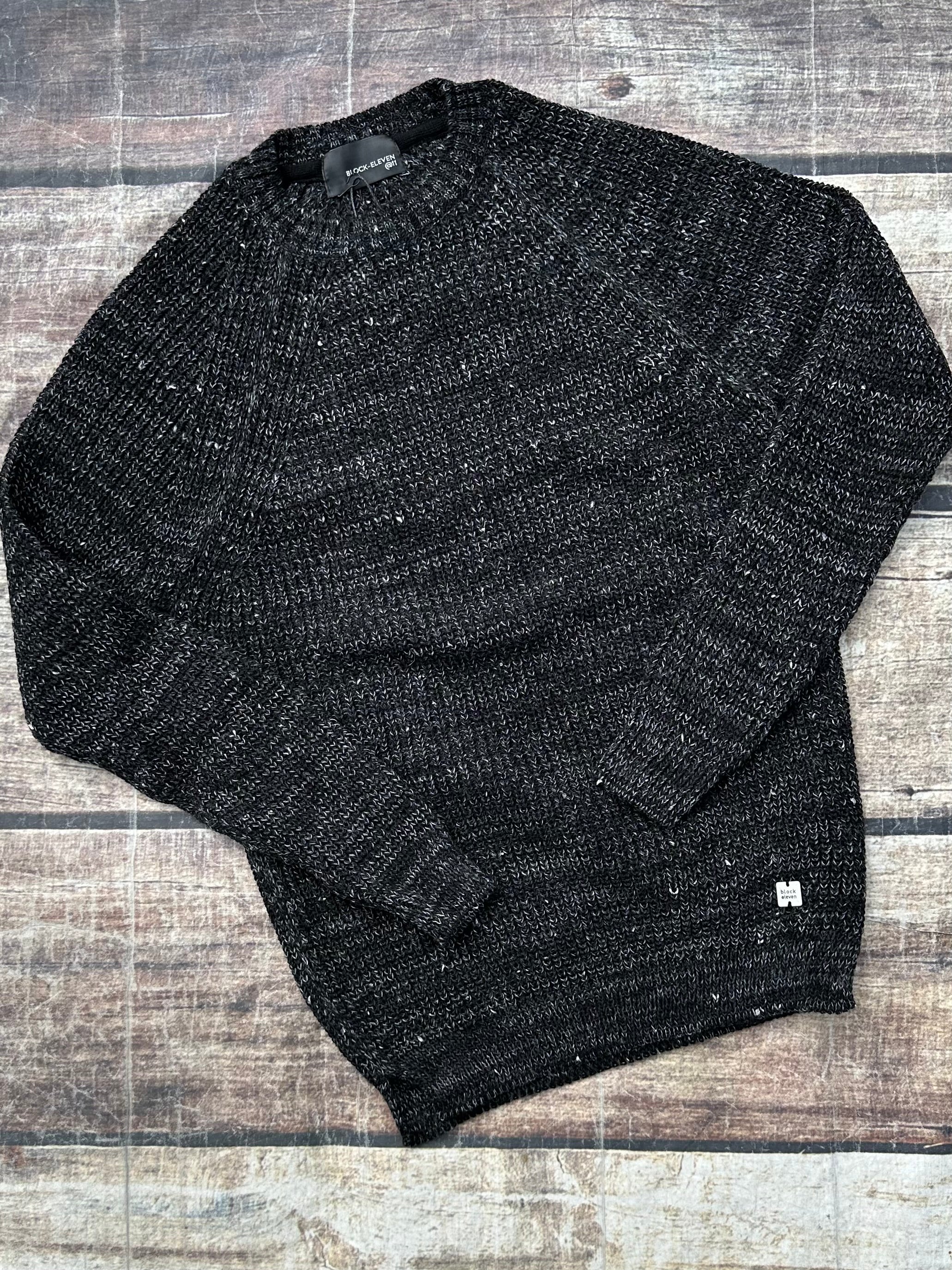 Maglione Block Eleven Malè Nero (9795339321684)