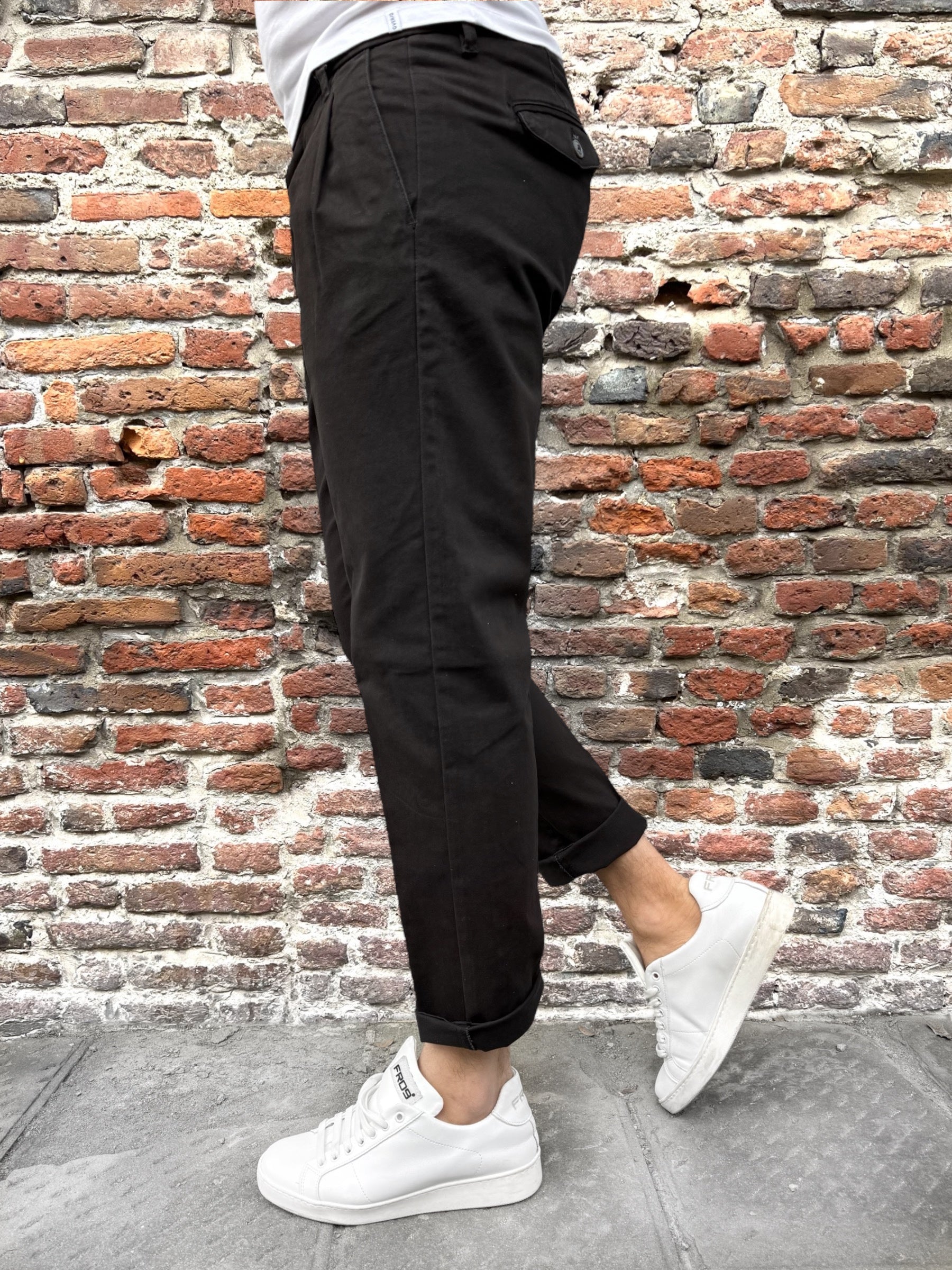 Pantalone Berna Cropped Nero 6384 (9932182159700)