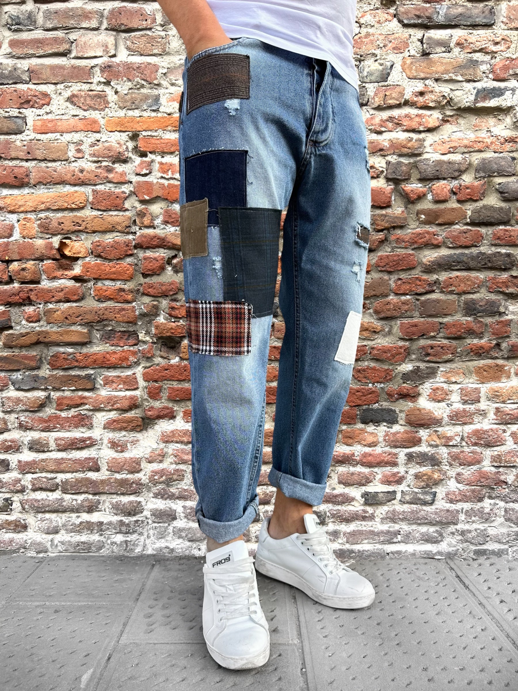 Jeans Block Eleven Patchwork 130 (9722060046676)